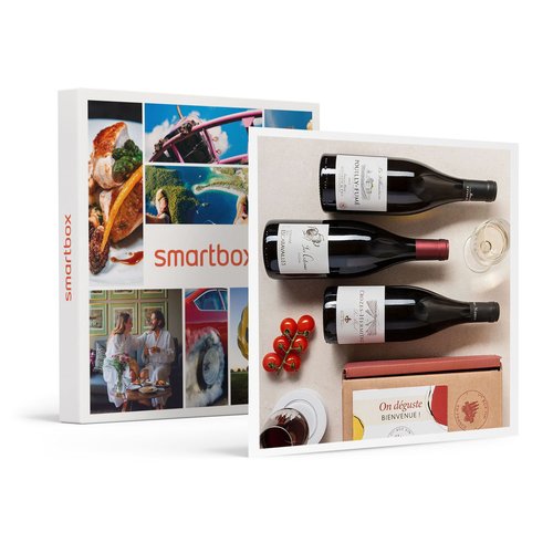 Abonnement de 6 mois : 3 grands vins par mois et livret de dégustation -  smartbox - coffret cadeau gastronomie Smartbox