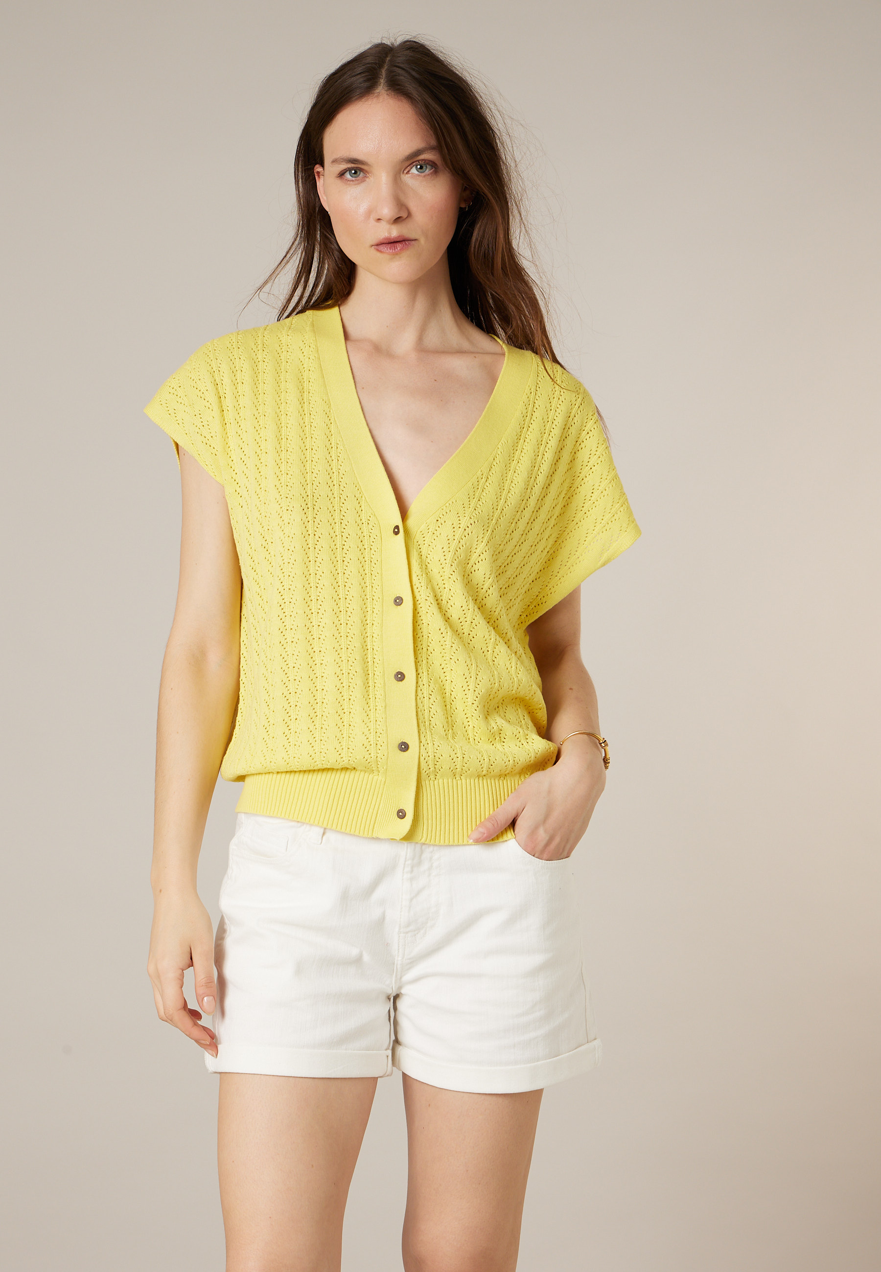 Cardigan femme en coton MARIKA, DEELUXE
