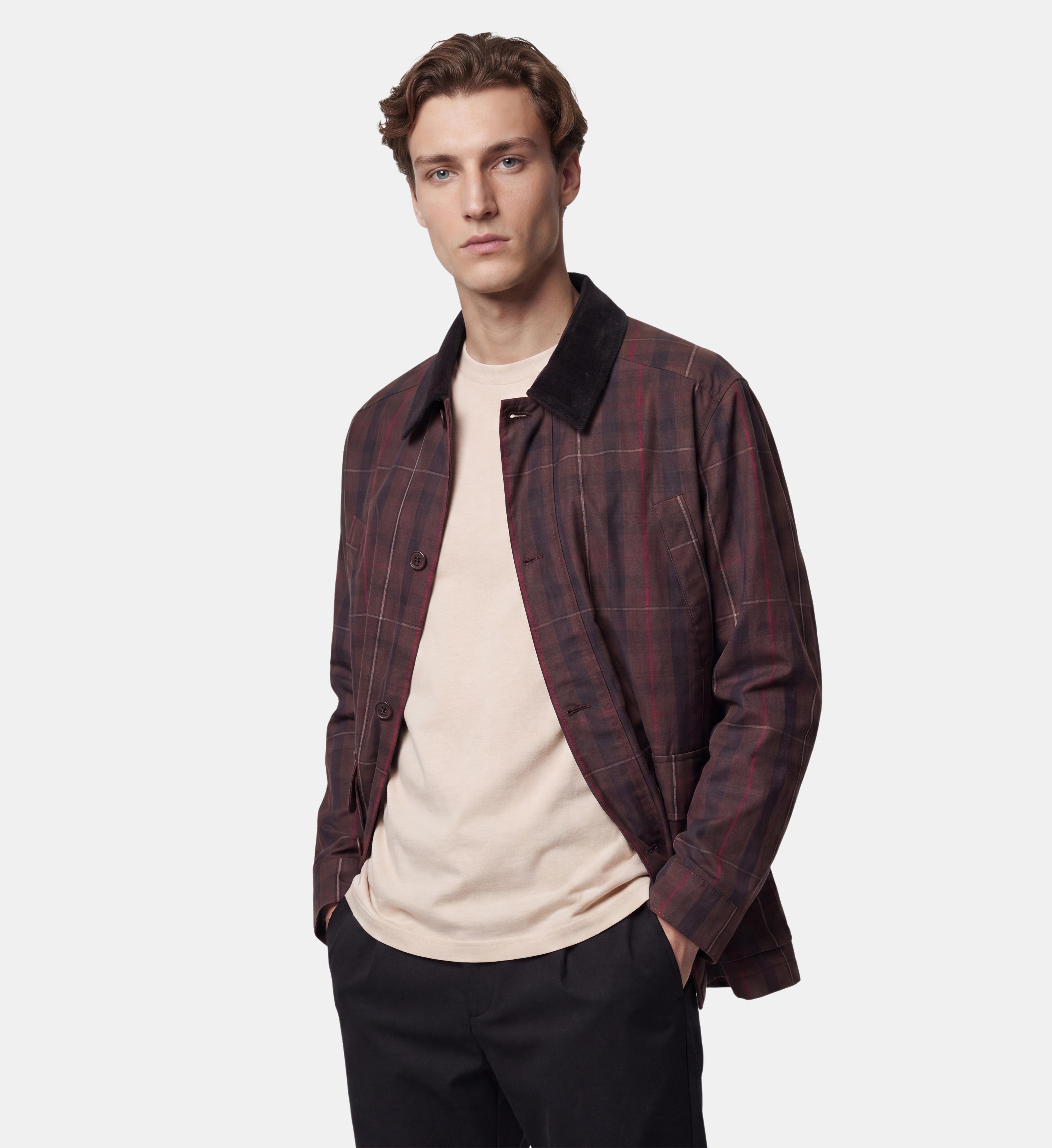 Veste droite tadwax col velours, GALERIES LAFAYETTE