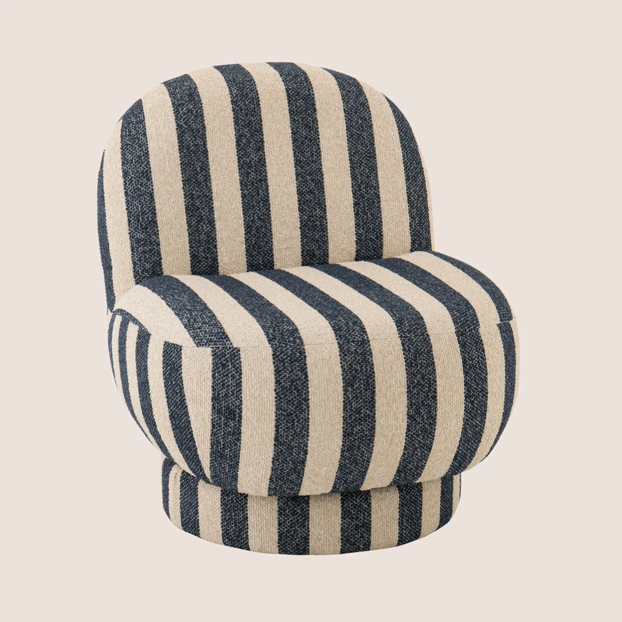 Fauteuil en tissu à rayures - AZUR, HELLIN, DEPUIS 1862