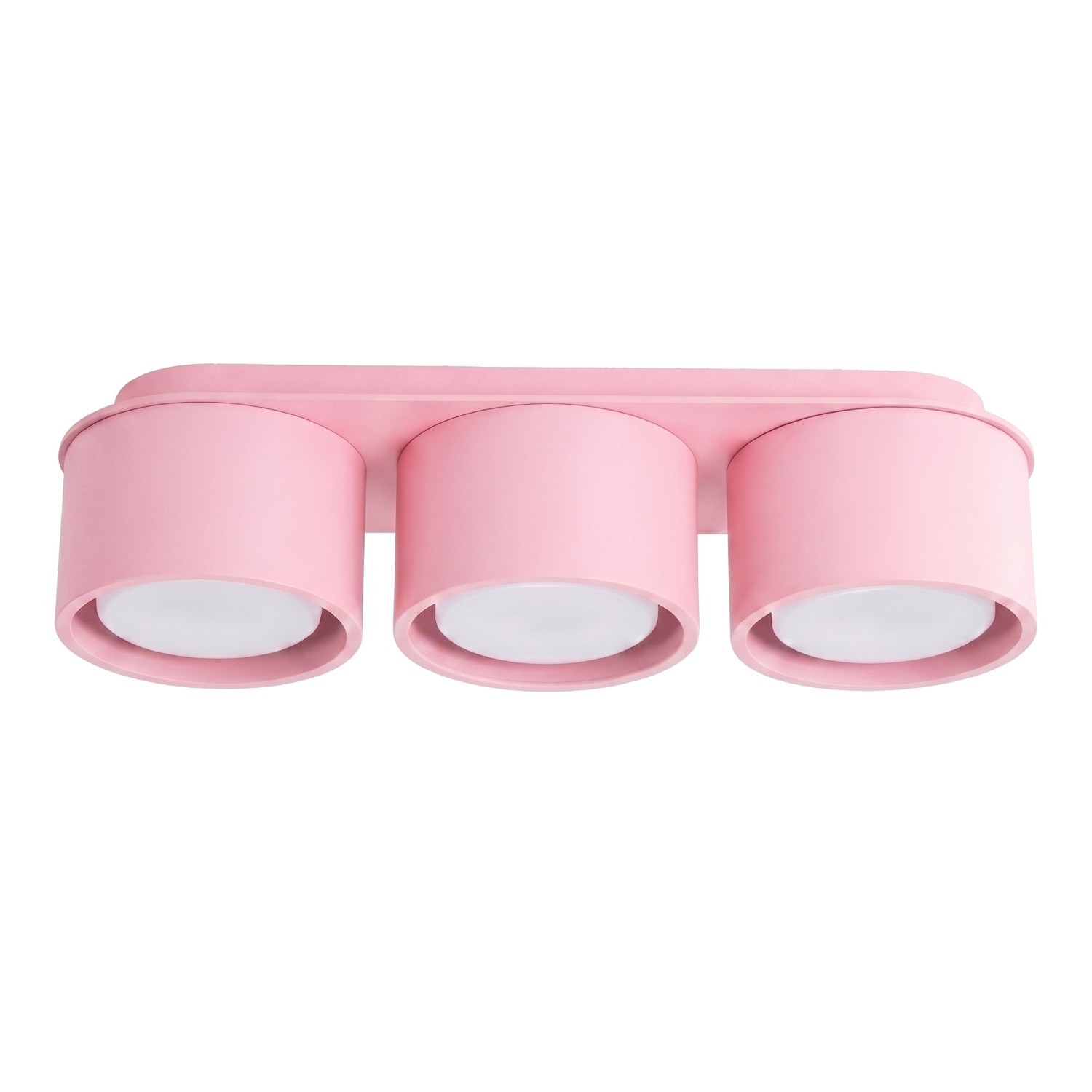 Plafonnier Aluminium Rose Gx53 3 MODO, EDEN
