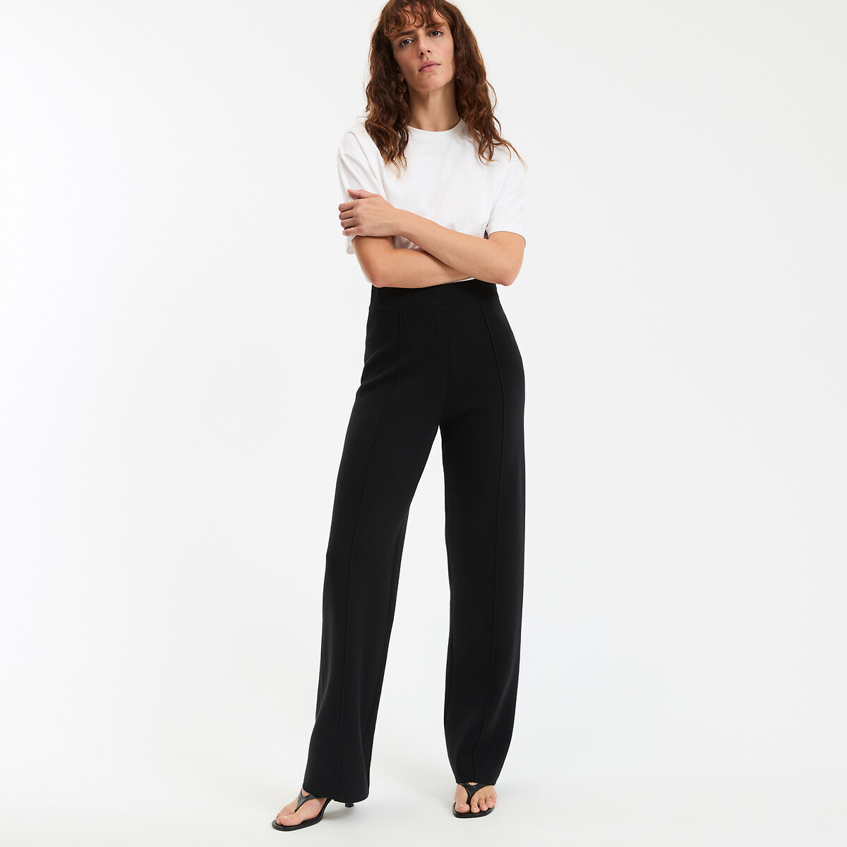 Pantalon Femme Laine Noir Gévana Taille 44 - Fabriqué En France, Neuf étiqueté
