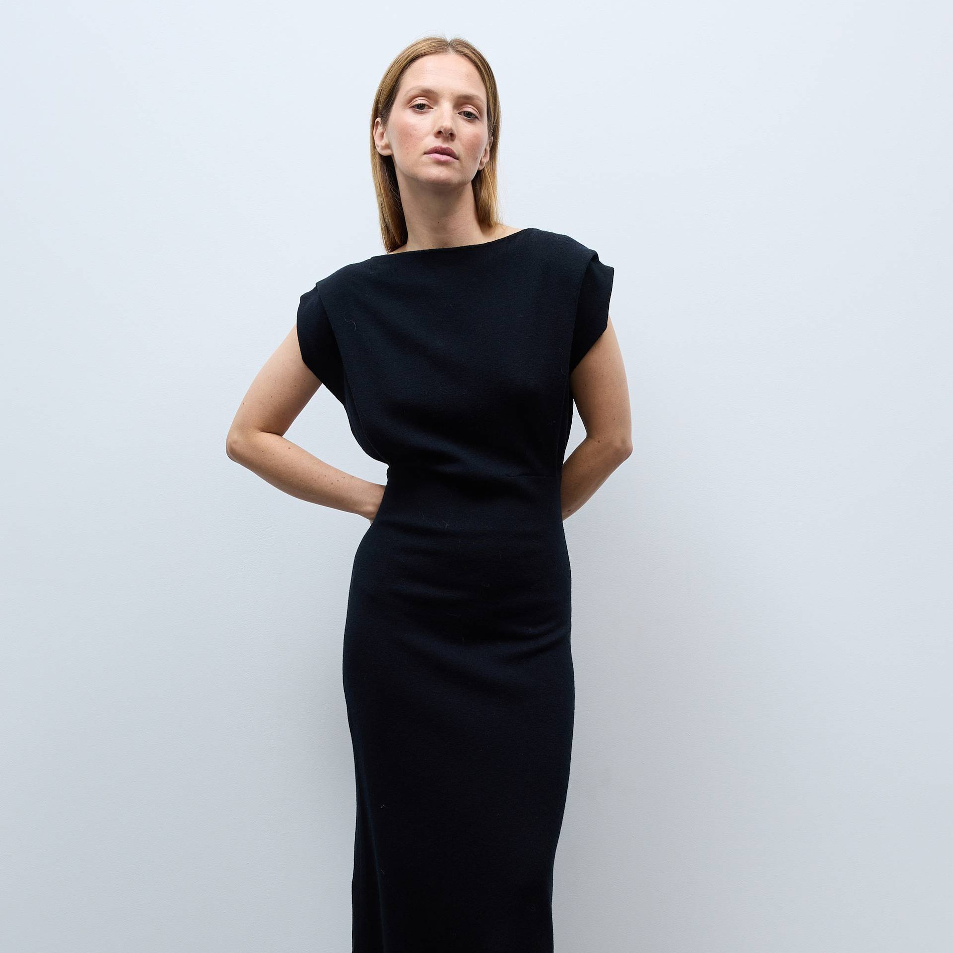 Robe midi sans manches contenant de la laine, MONOPRIX