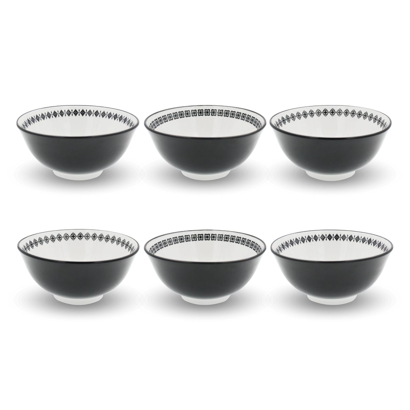 Lot de 6 bols médiums, VILLA LES PINS, ARTIME
