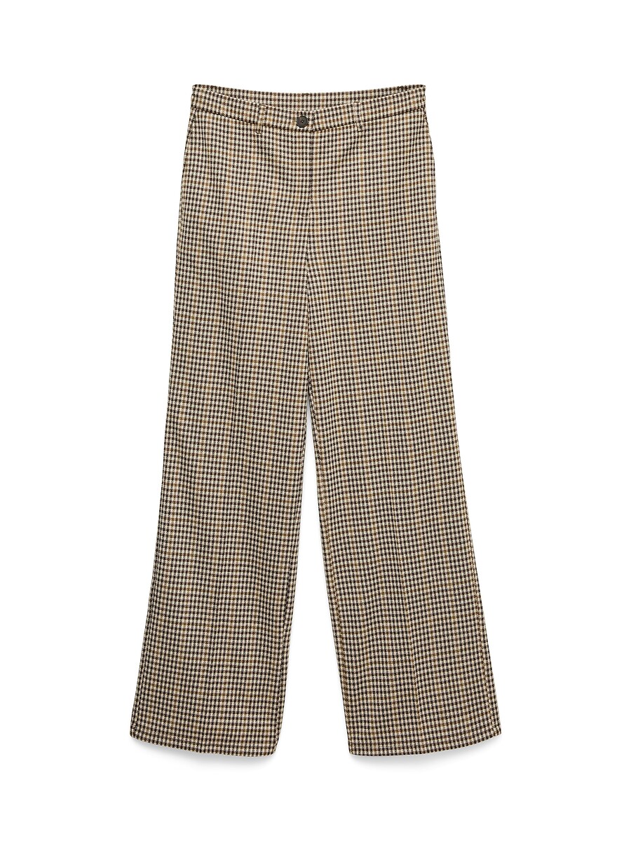 Pantalon large à carreaux, VERO MODA