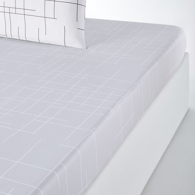 Charline Graphic 100% Cotton Fitted Sheet LA REDOUTE INTERIEURS