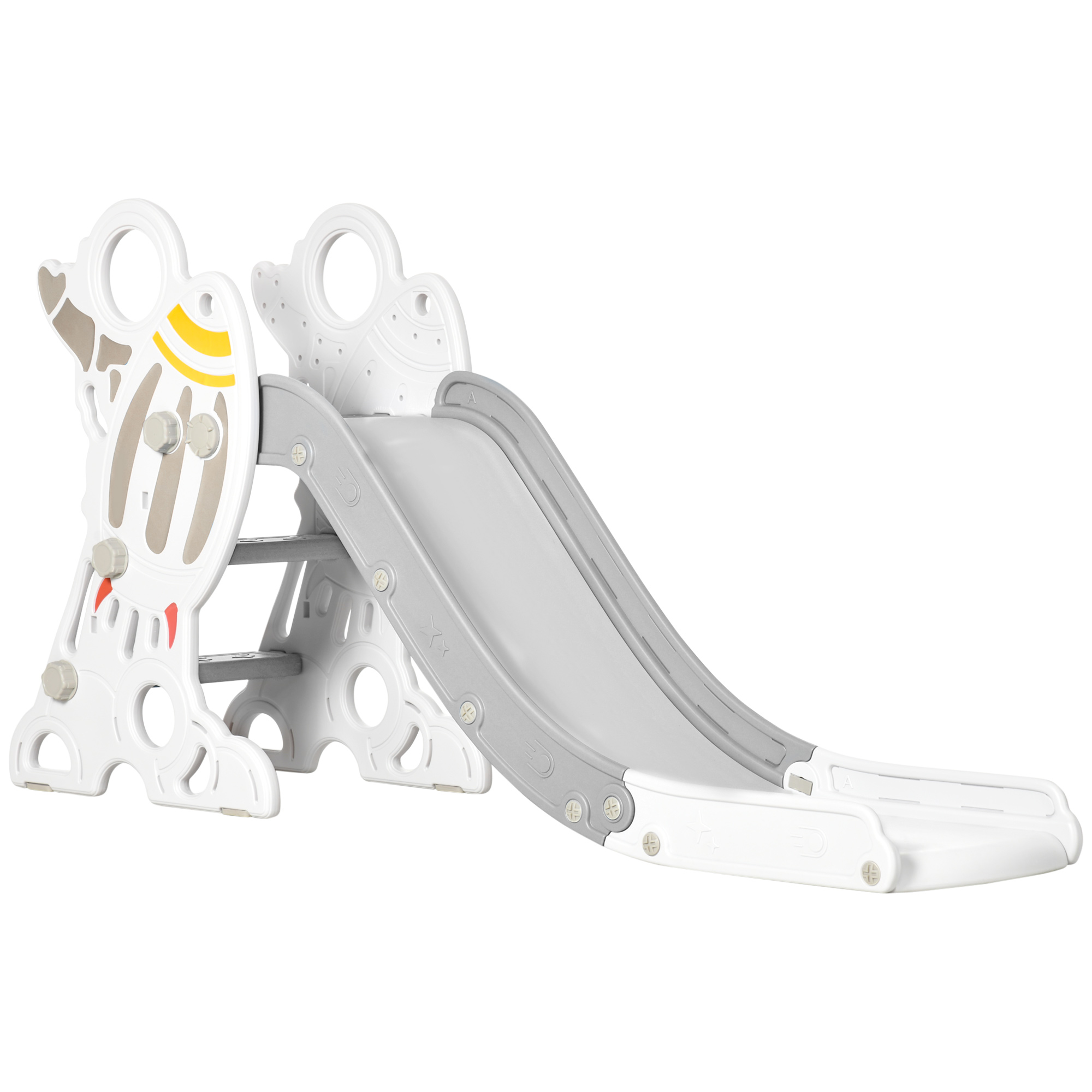 Toboggan pour enfants Plastique Gris, AIYAPLAY
