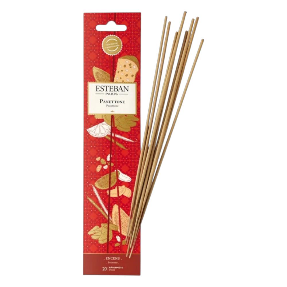 Parfum d'intérieur - Encens indiens 20 bâtonnets Panettone, ESTEBAN