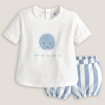 Cotton T-Shirt/Bloomers Outfit LA REDOUTE COLLECTIONS