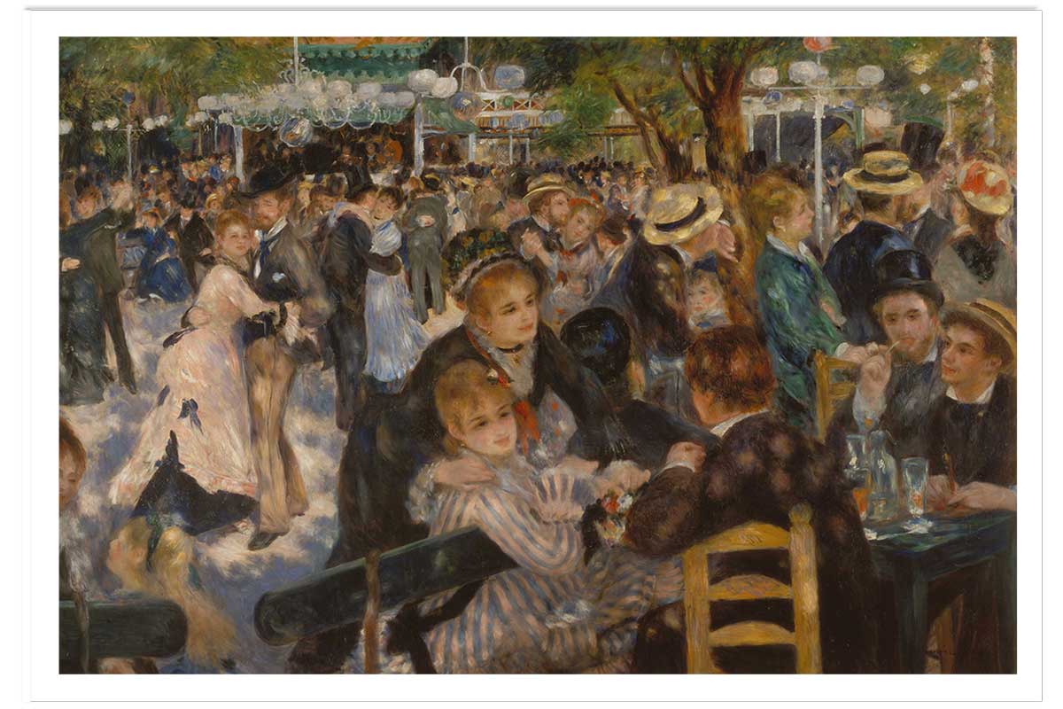 Poster Bal du moulin de la galette - Auguste Renoir, HEXOA