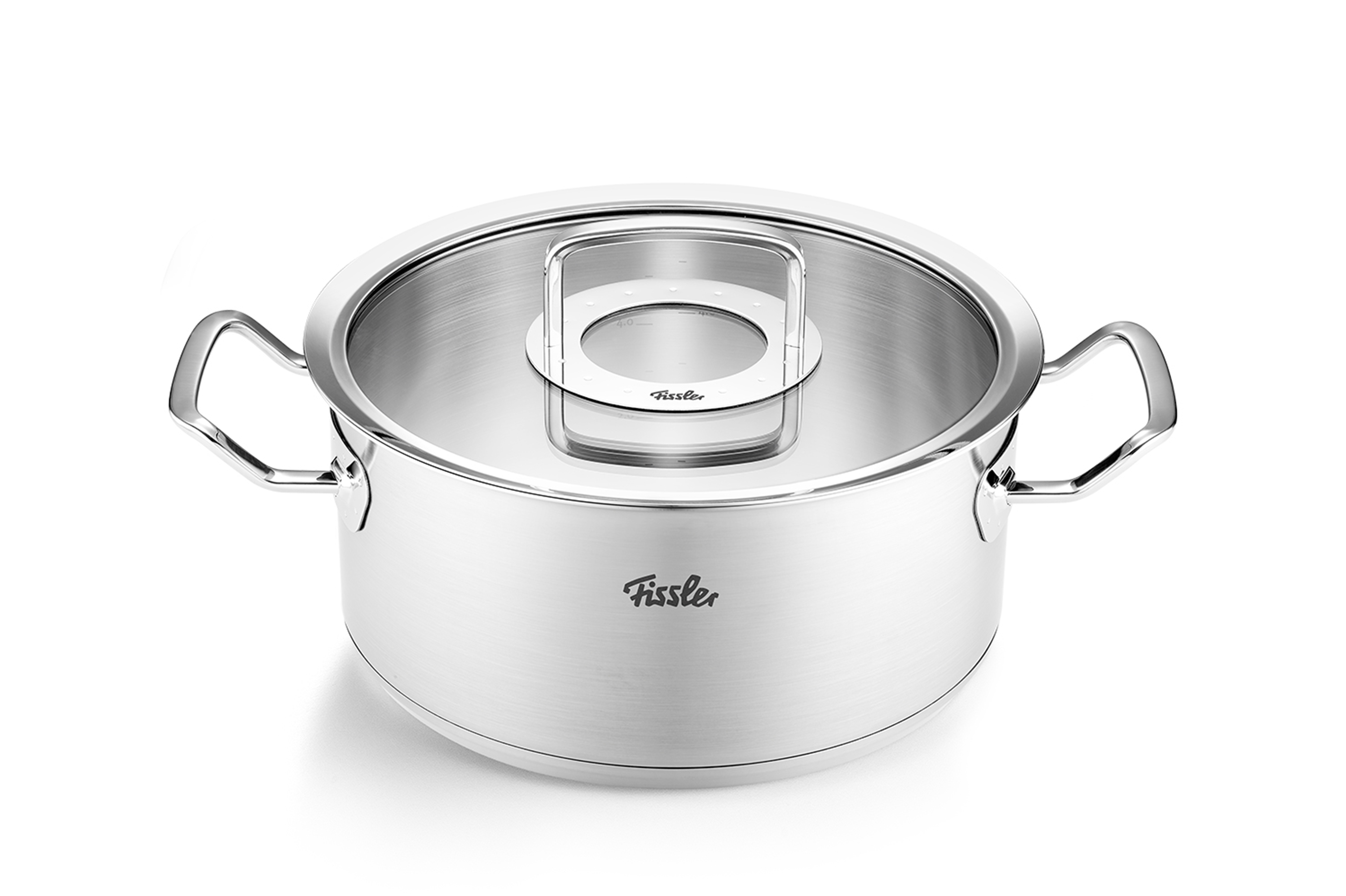 Faitout en acier inoxydable compatible induction, ORIGINAL-PROFI, FISSLER