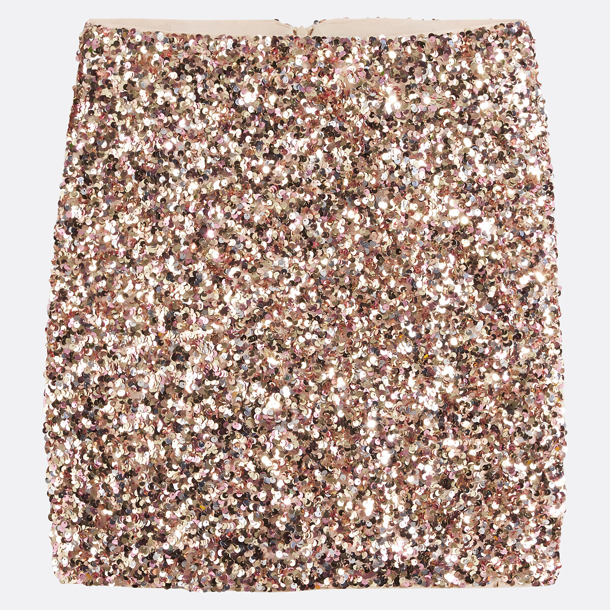 Sequin Straight Mini Skirt, LA REDOUTE COLLECTIONS