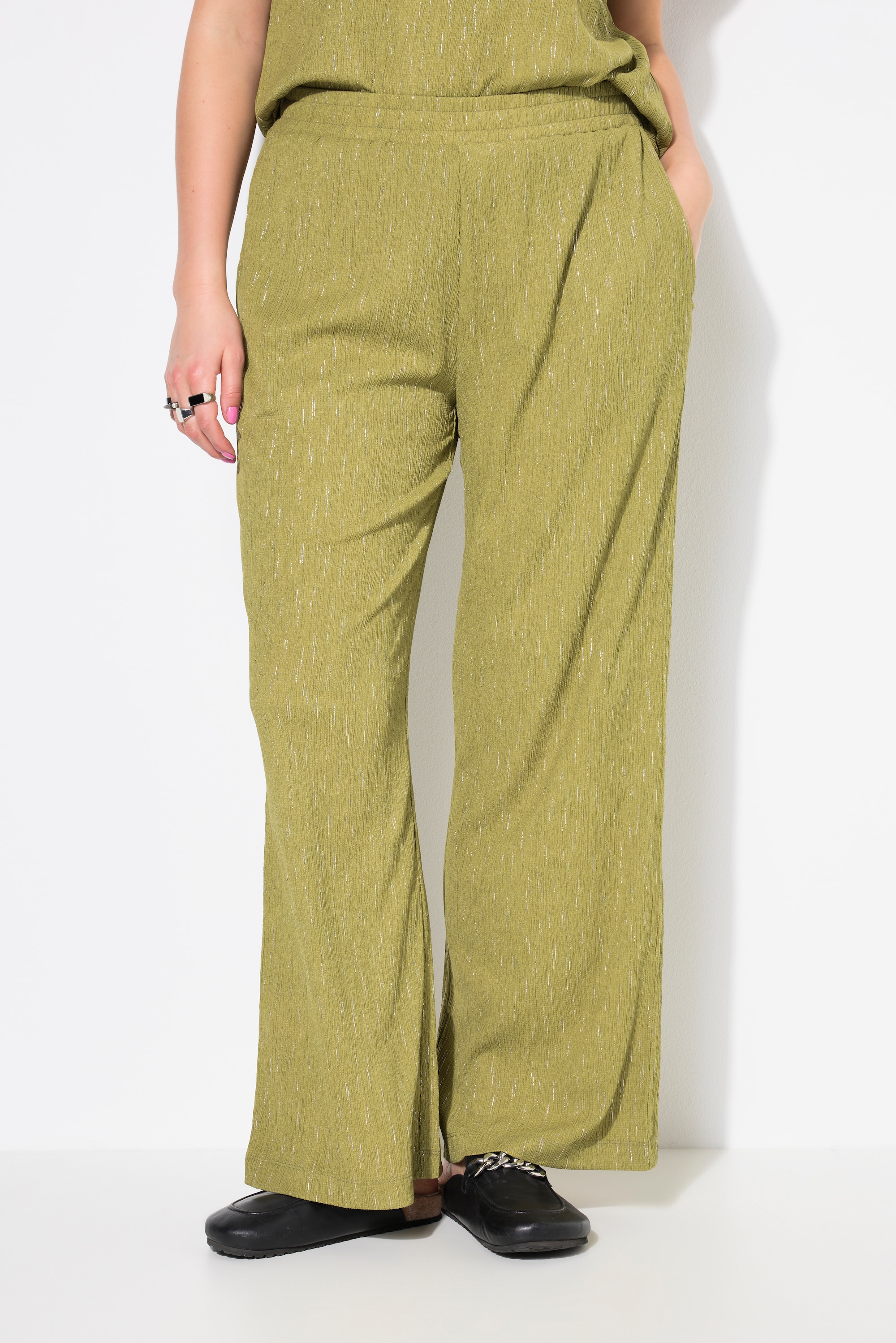 Pantalon en crêpe effet brillant, STUDIO UNTOLD