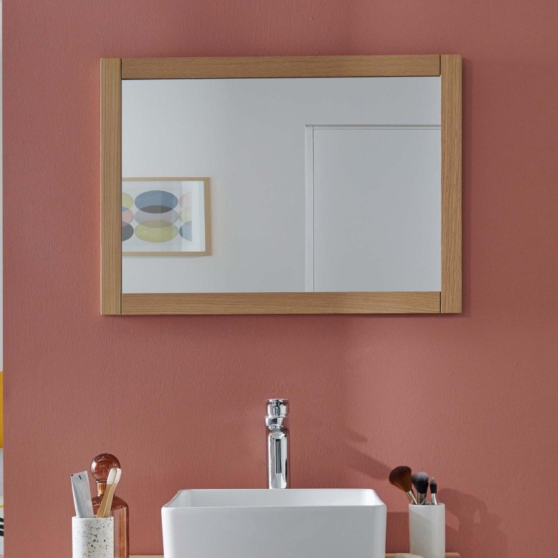 Miroir rectangulaire en bois Atoll, MOB IN