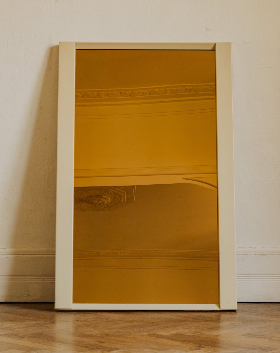 Miroir en bois crème Igor N°1183 - Bon état, DEBONGOUT