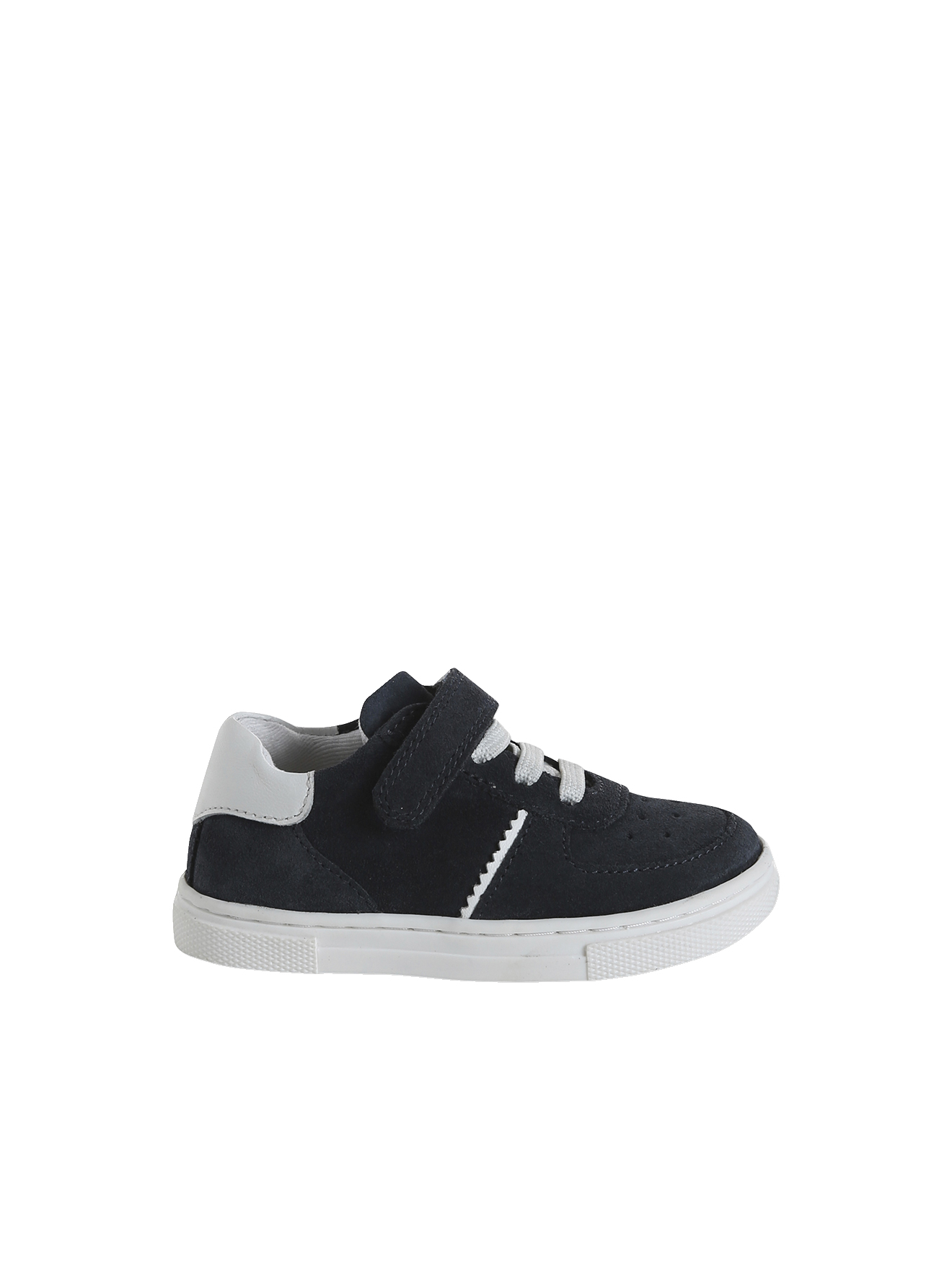Baskets bébé cuir à scratchs, VERTBAUDET