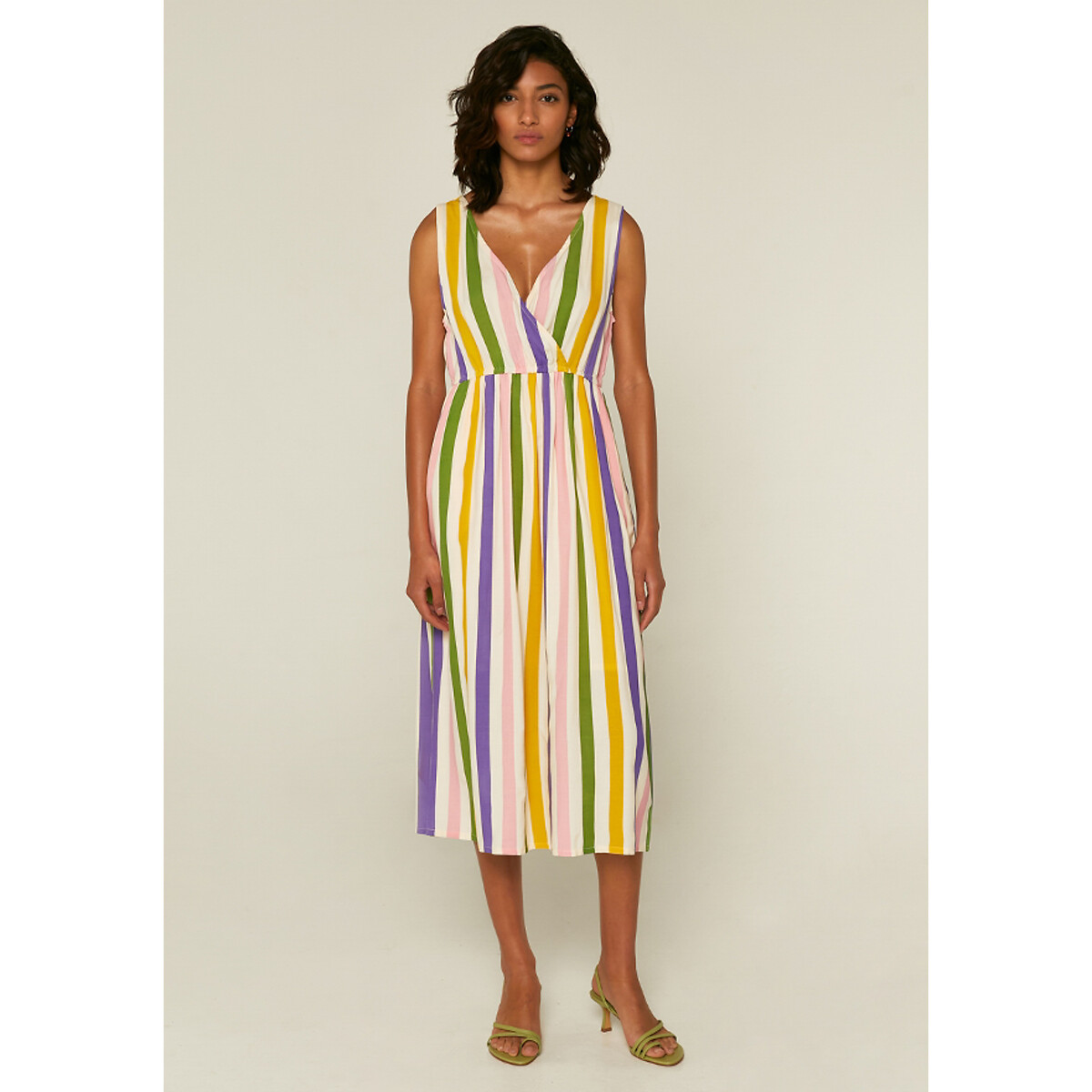 multicolour stripe dress