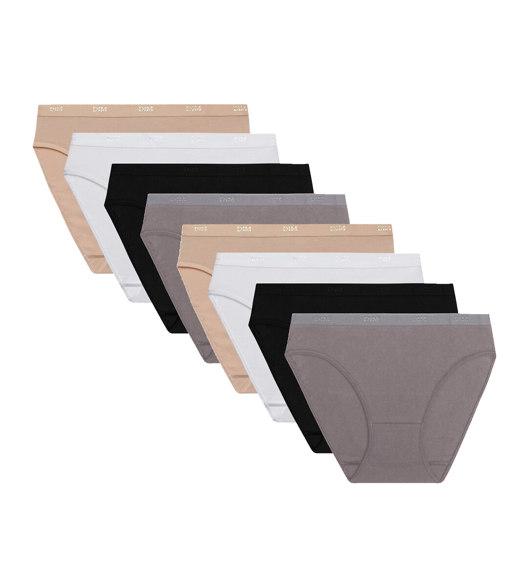 Pack of 8 Ecodim Cotton Pockets Briefs, DIM