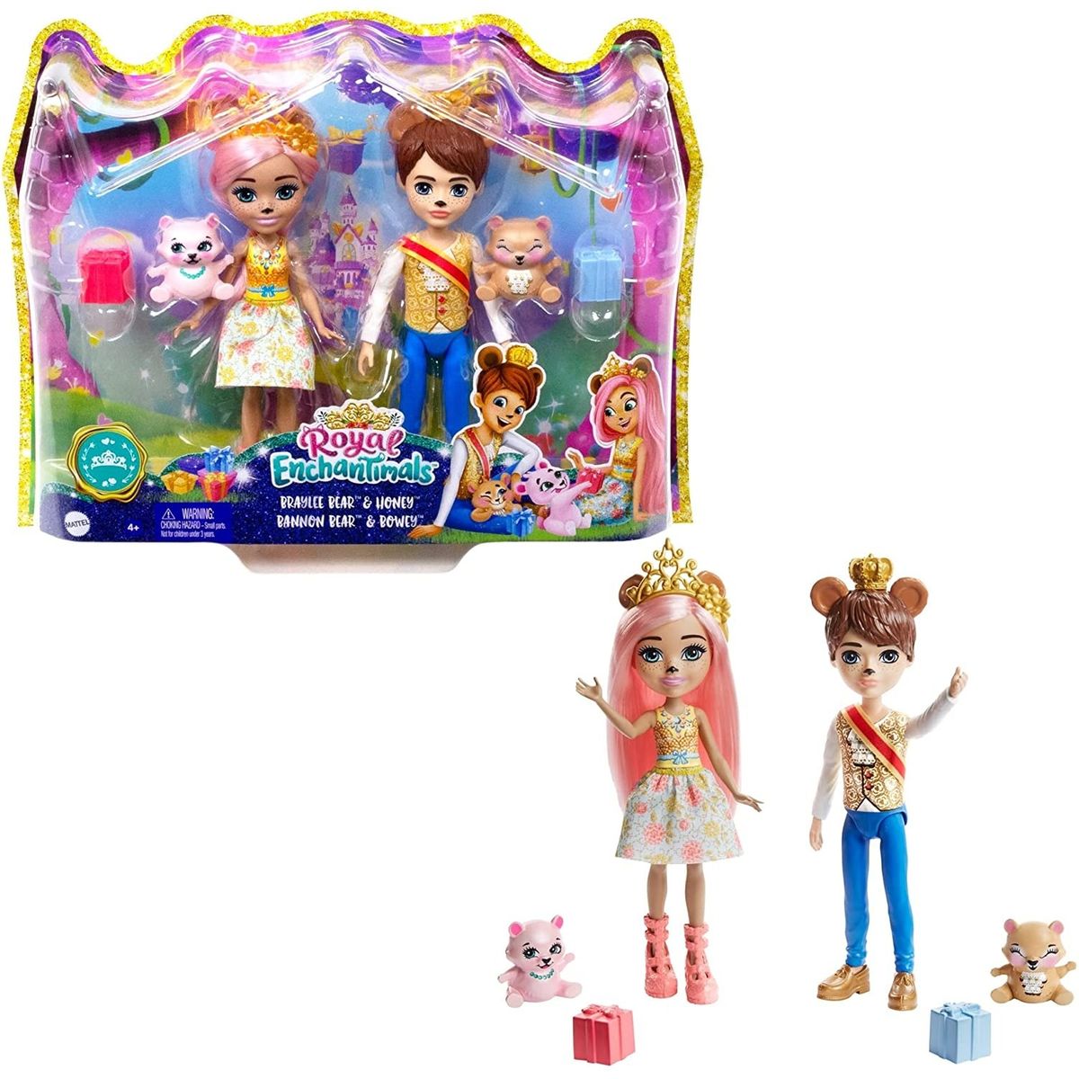 Coffret bonita et bannon ours - mini-poupée- enchantimals multicolore  Mattel