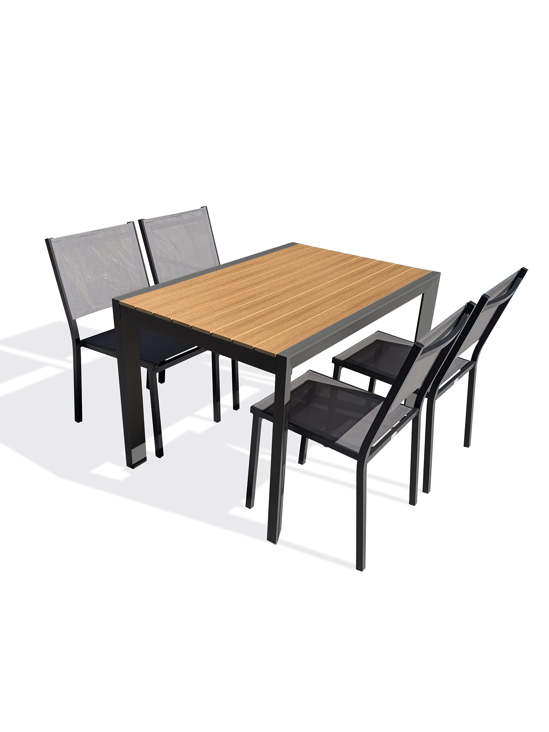 Ensemble repas de jardin en aluminium TONGA, DCB GARDEN