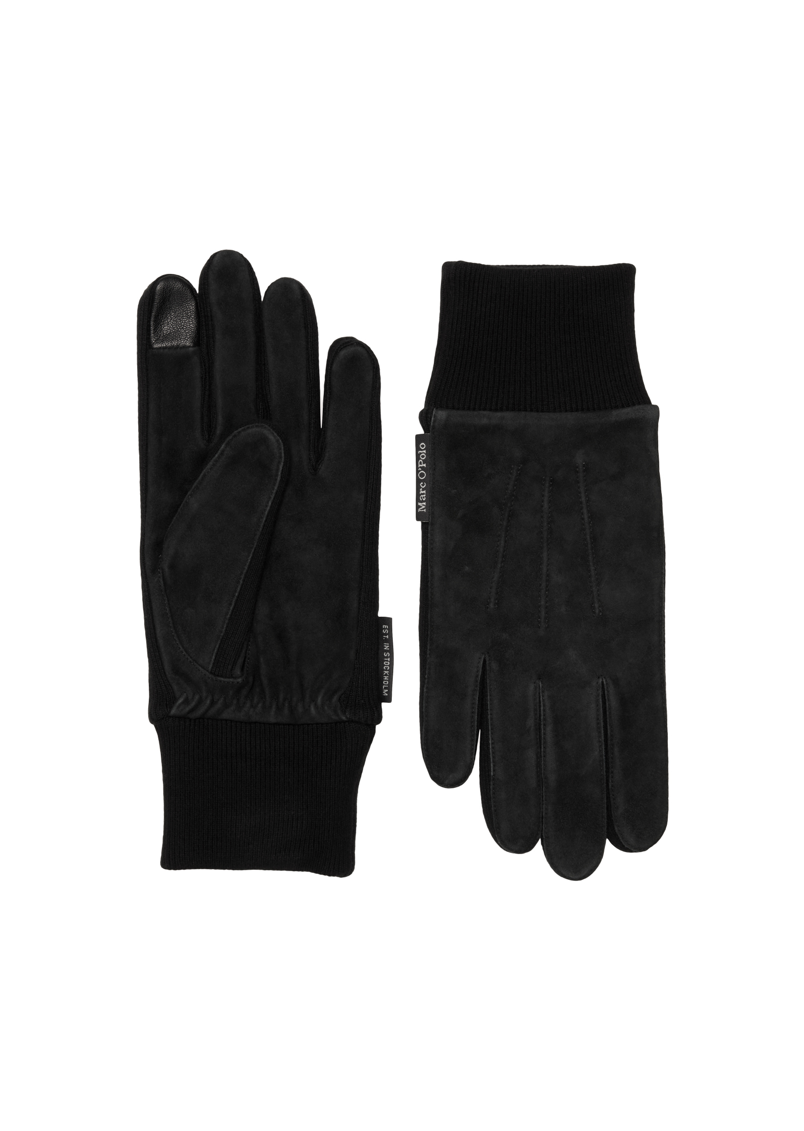 gants en cuir en cuir velours souple, MARC O'POLO