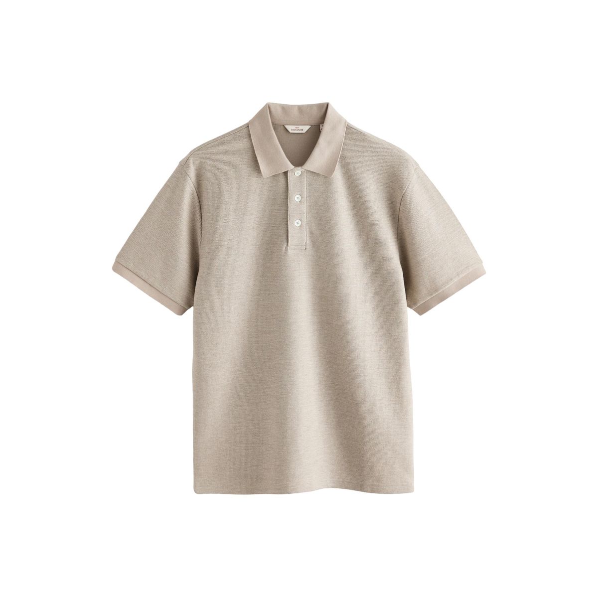 Polo en maille de lin texturée n. premium signature, NEXT