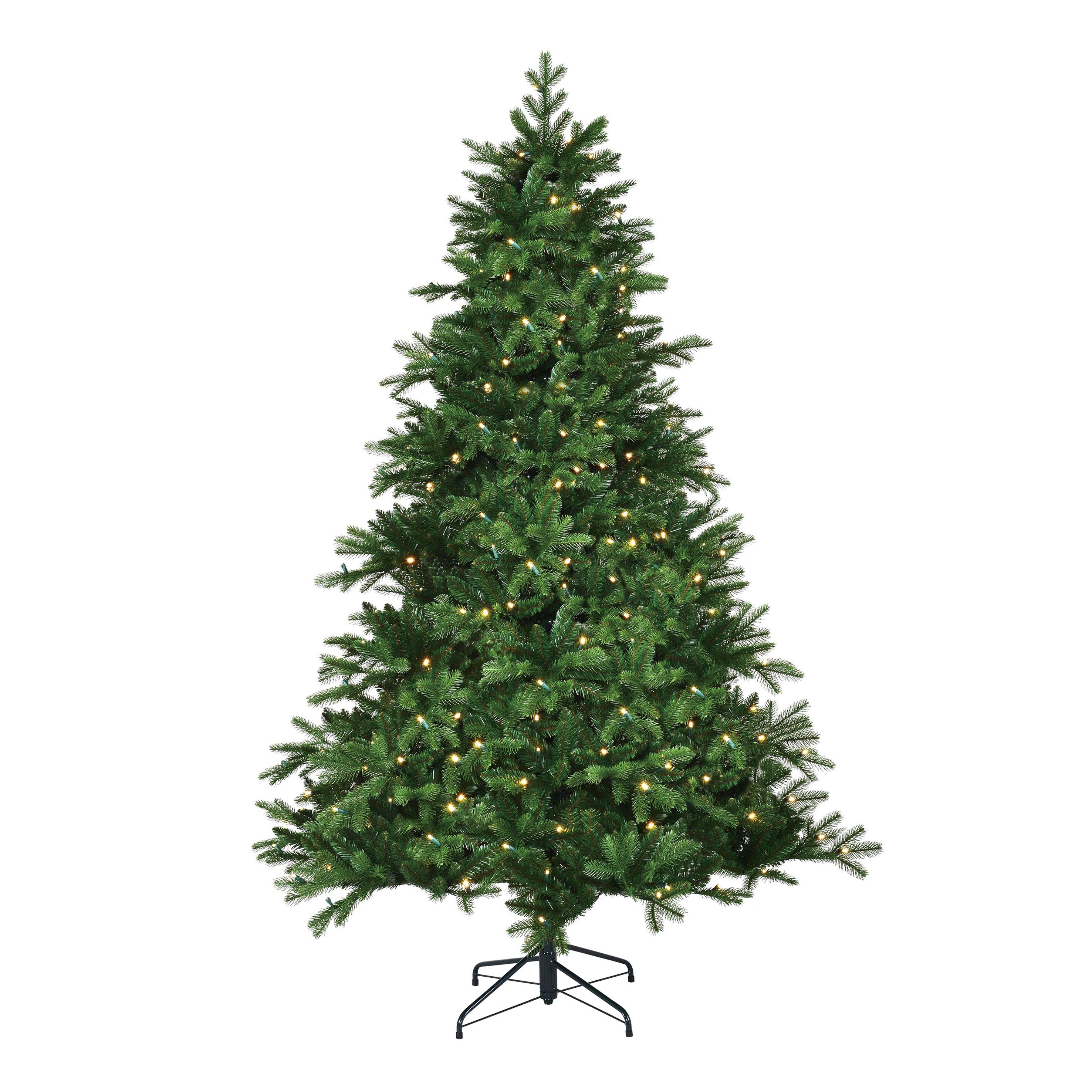 Sapin de Noël artificiel avec LED H215 cm BRAMPTON, BLACK BOX TREES
