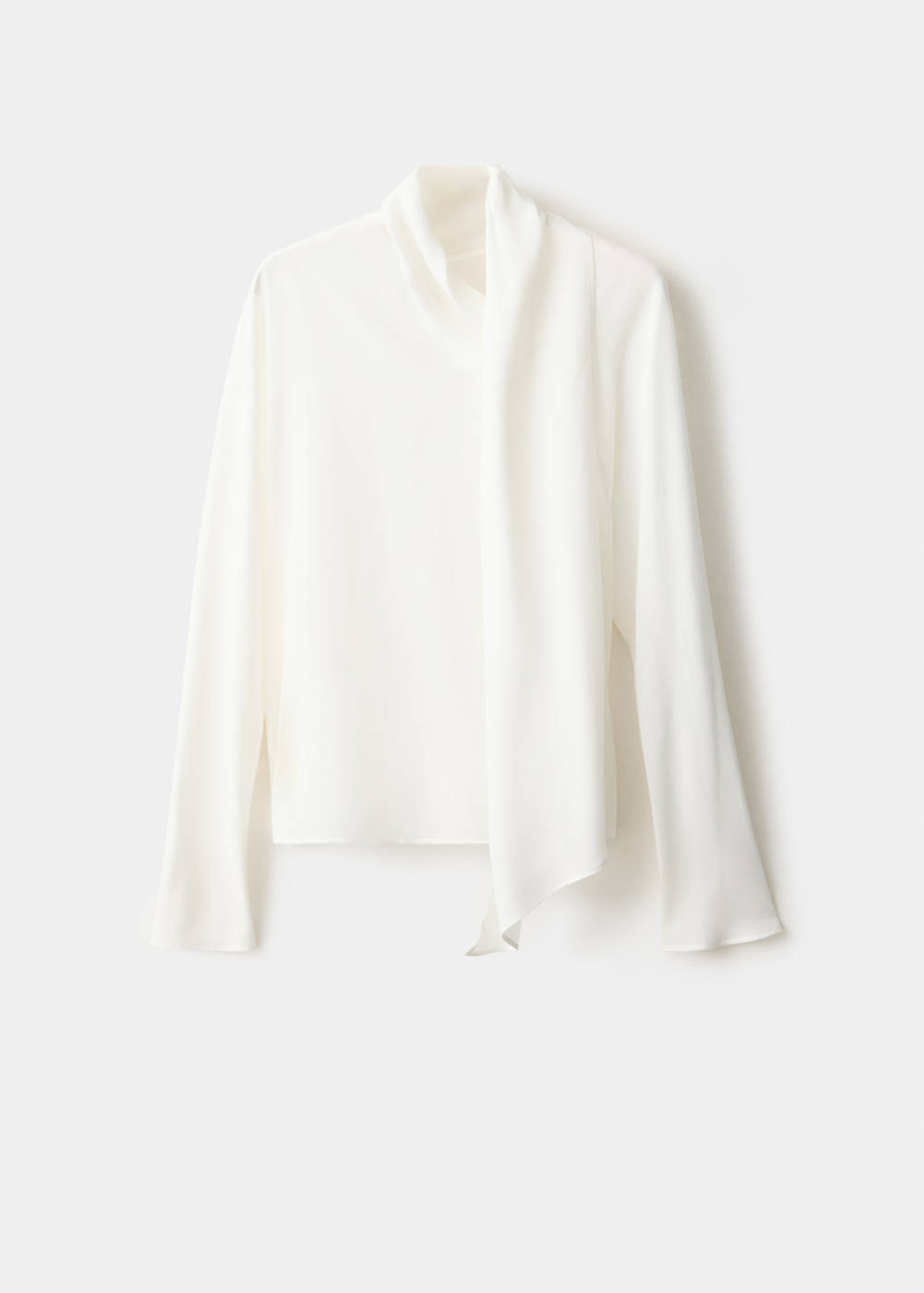 Blouse à col noué, MANGO