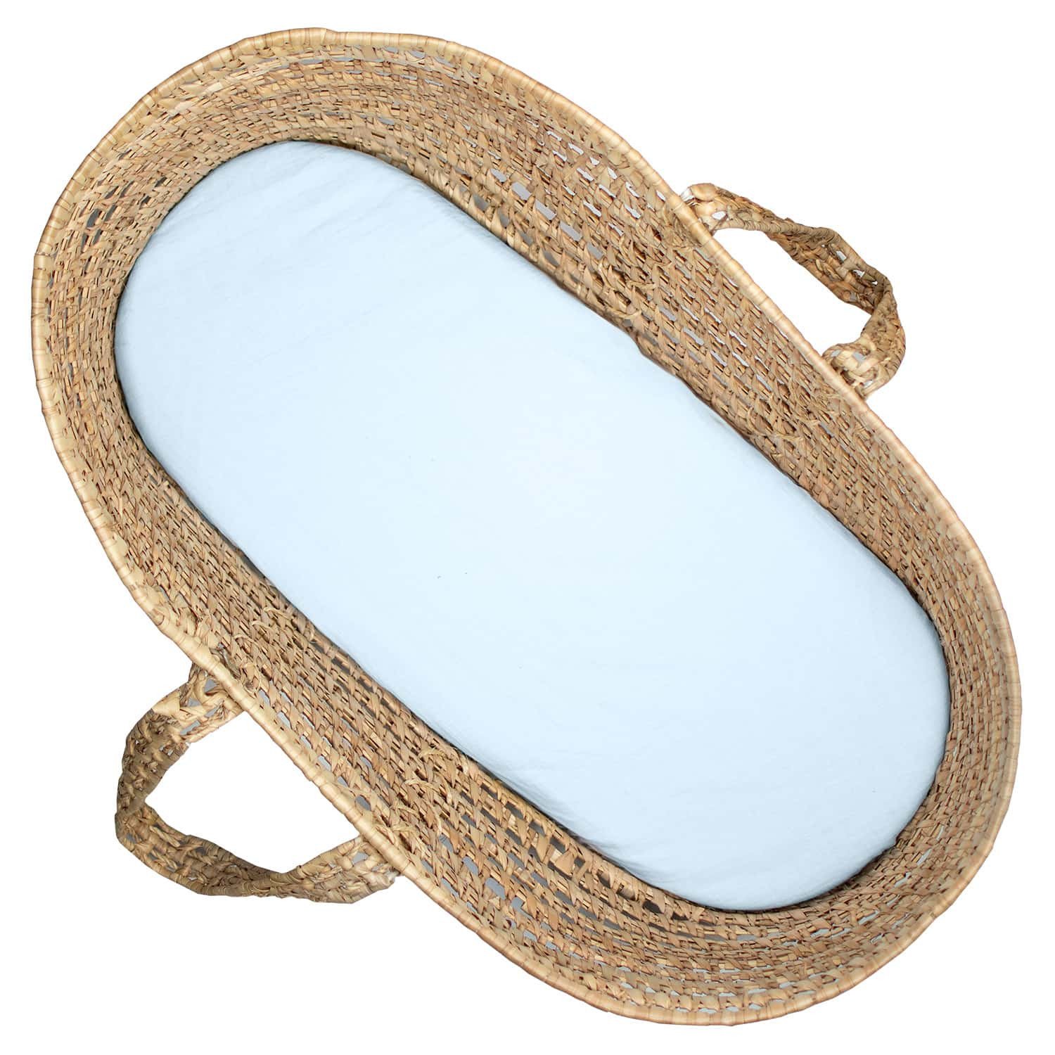 Drap housse couffin en double gaze à carreaux LUNA, SEVIRA KIDS