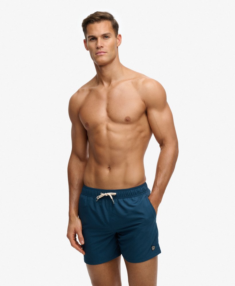 Short de bain 15 pouces avec logo brodé, SUPERDRY
