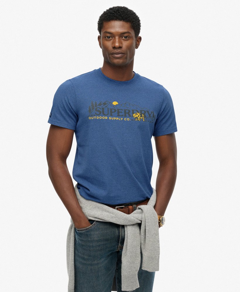 T-shirt décontracté Outdoor Scene, SUPERDRY