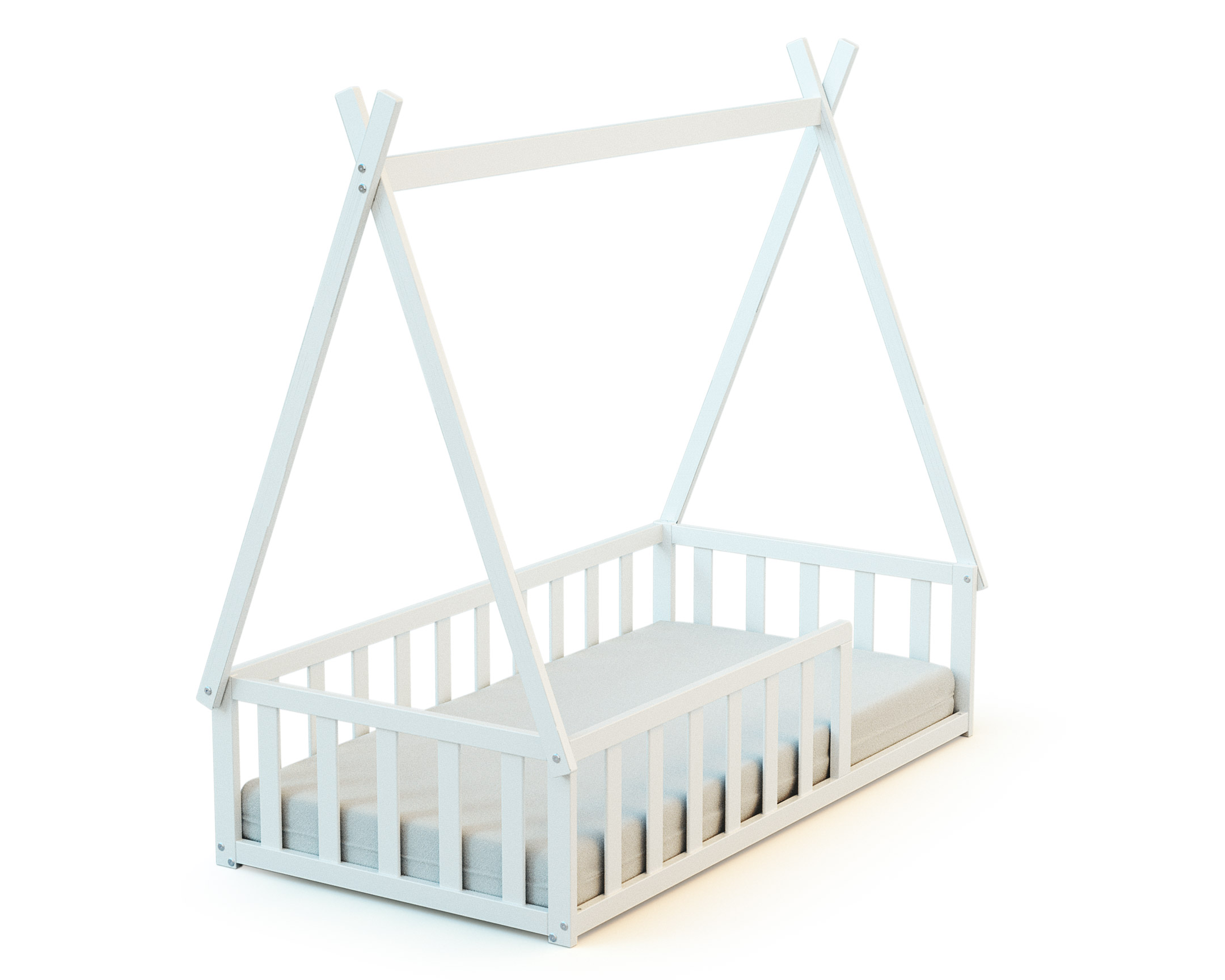 Lit Tipi au sol en bois, WEBABY
