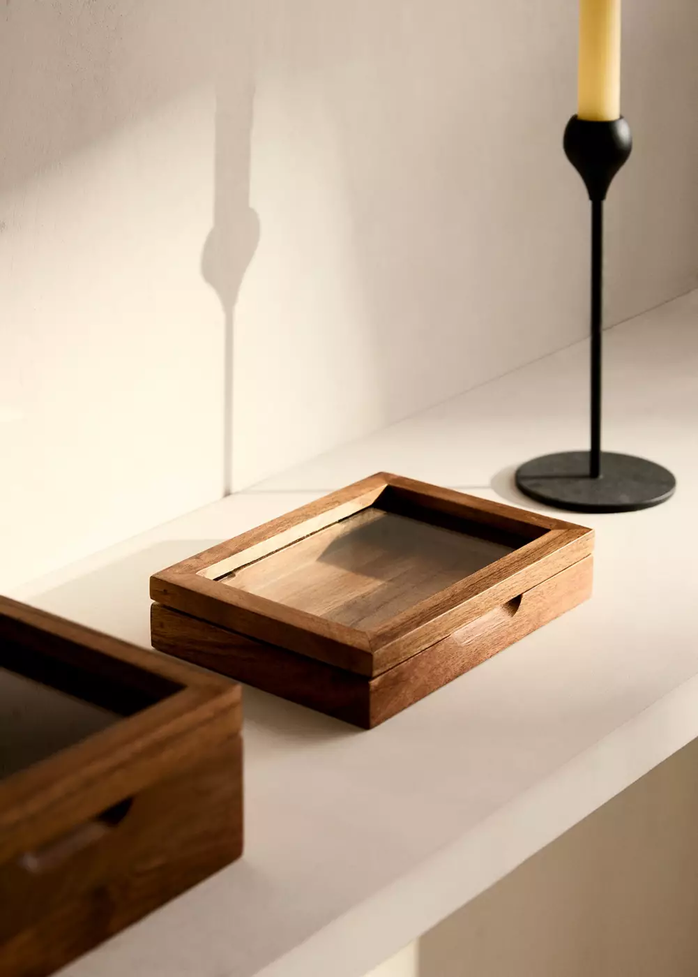 Petite boîte à bijoux en bois, MANGO HOME