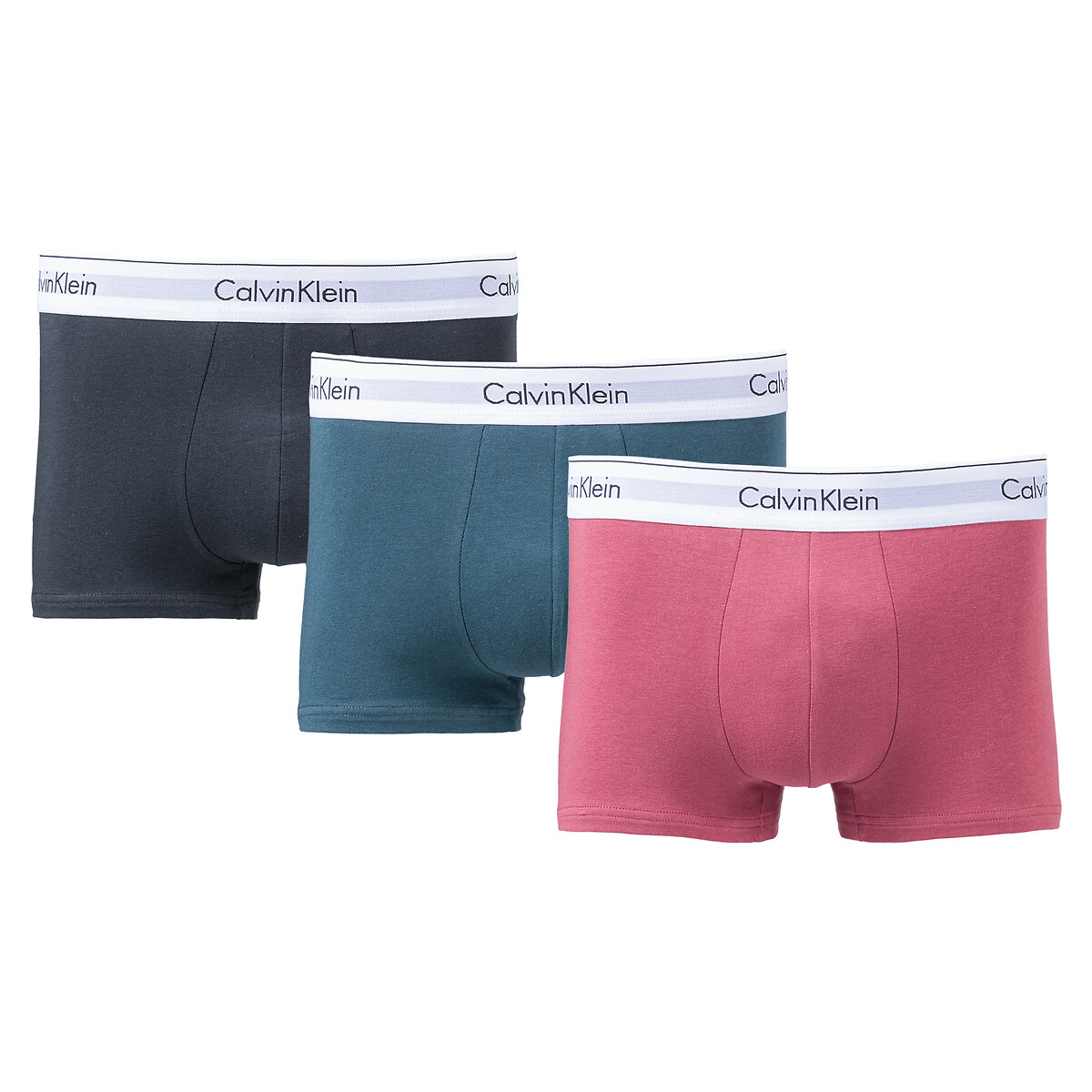 Pack of 3 hipsters in plain cotton Calvin Klein Underwear | La Redoute