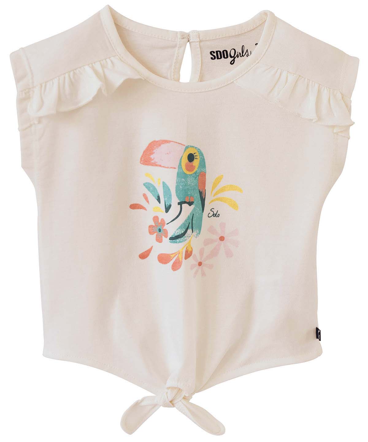 Tee shirt a volants candrali, SUCRE D'ORGE