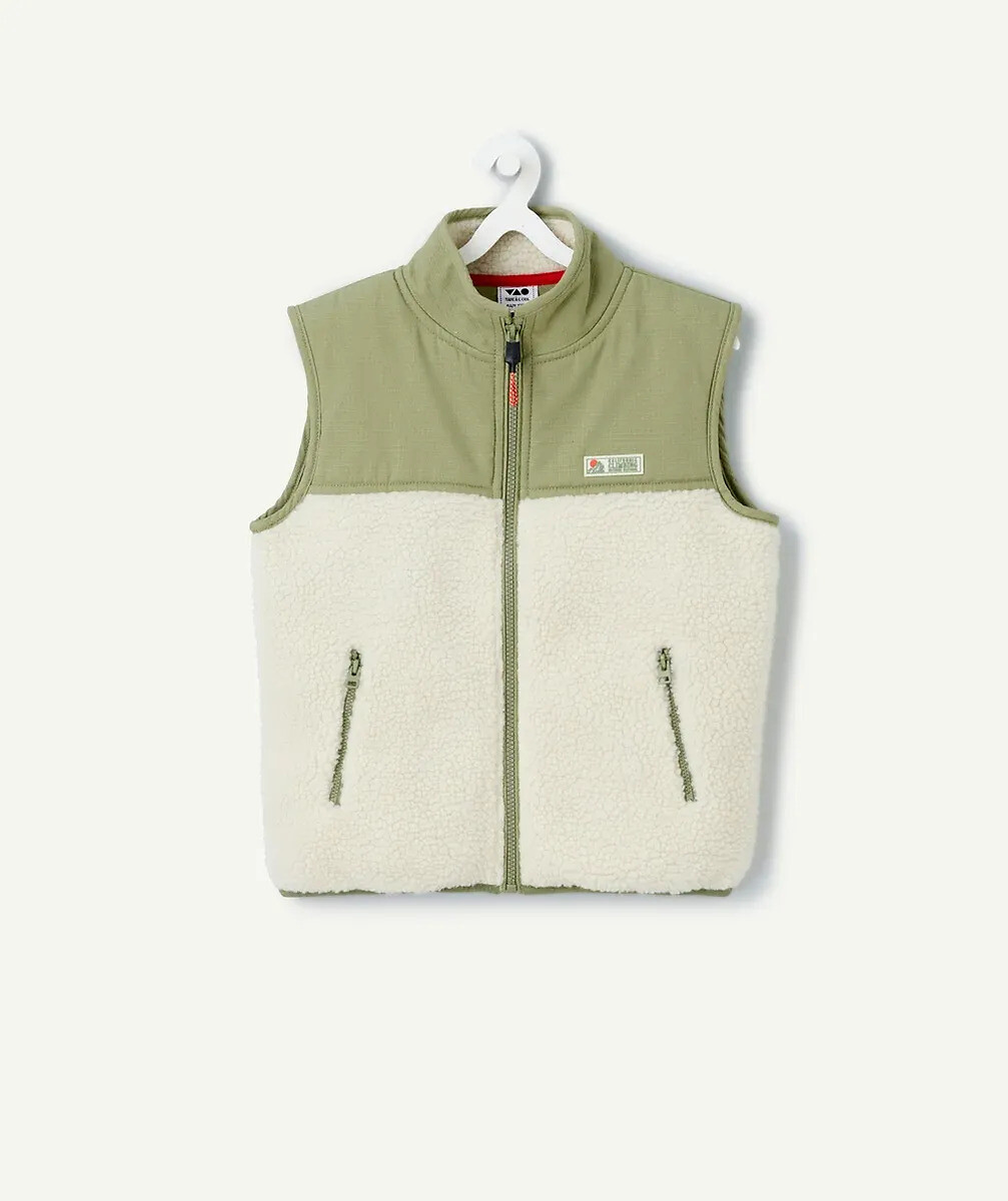 Veste sans manches en sherpa, TAPE A L'OEIL