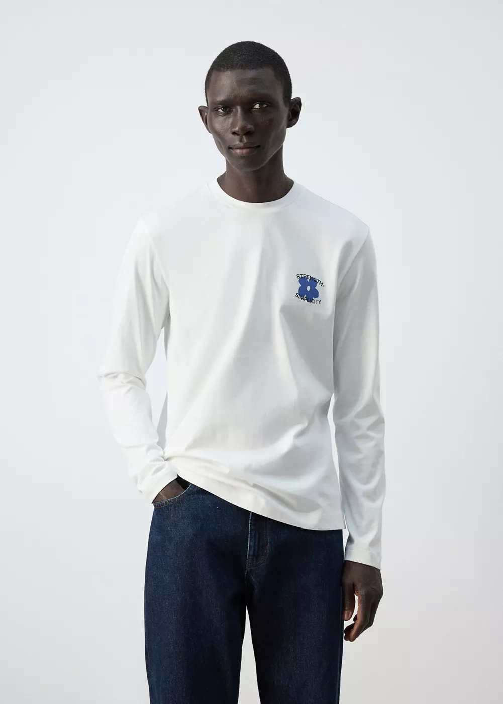 T-shirt 100 % coton imprimé, MANGO MAN