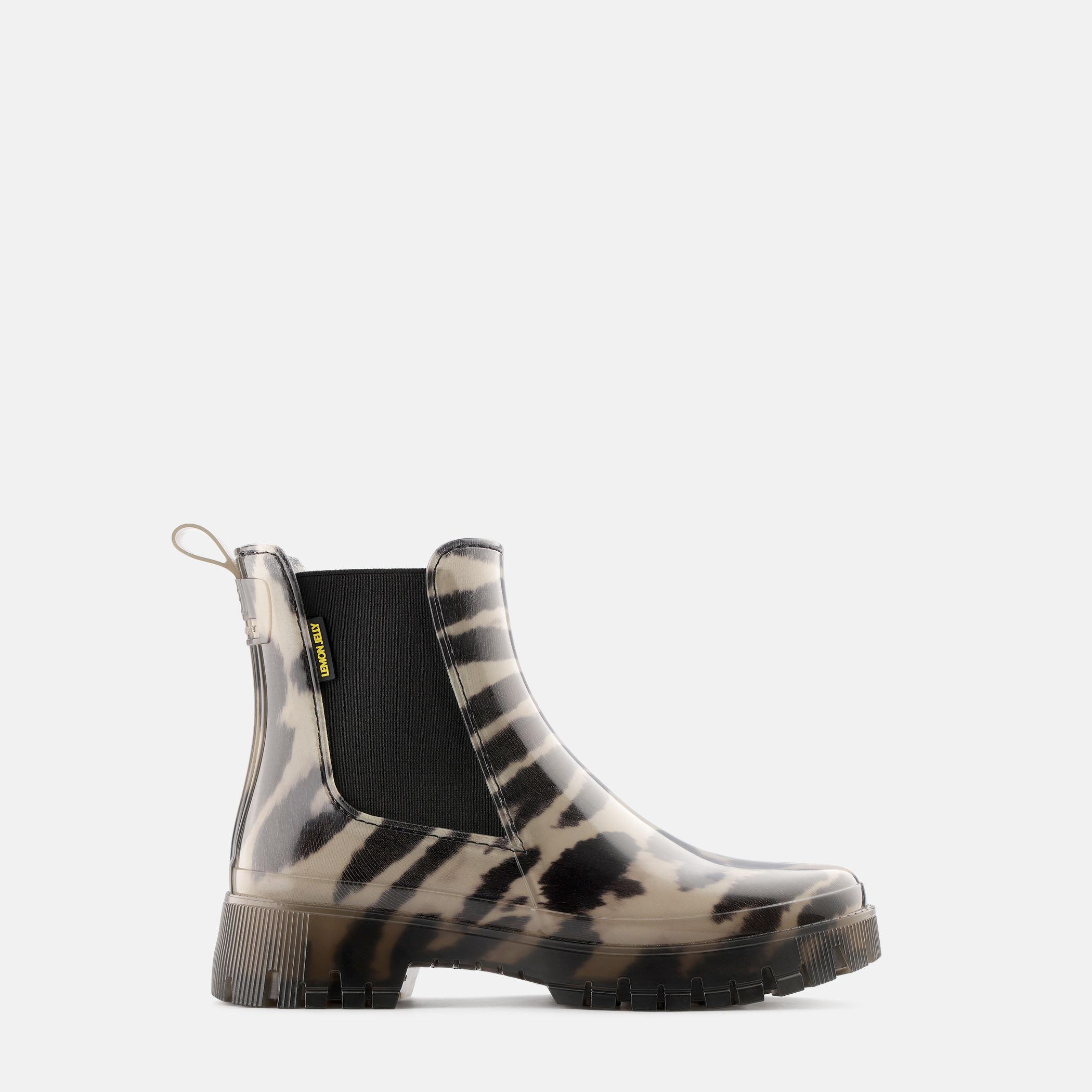 Bottines Chelsea ZURI avec Doublure en Fourrure d'Imitation Imprimée, LEMON JELLY
