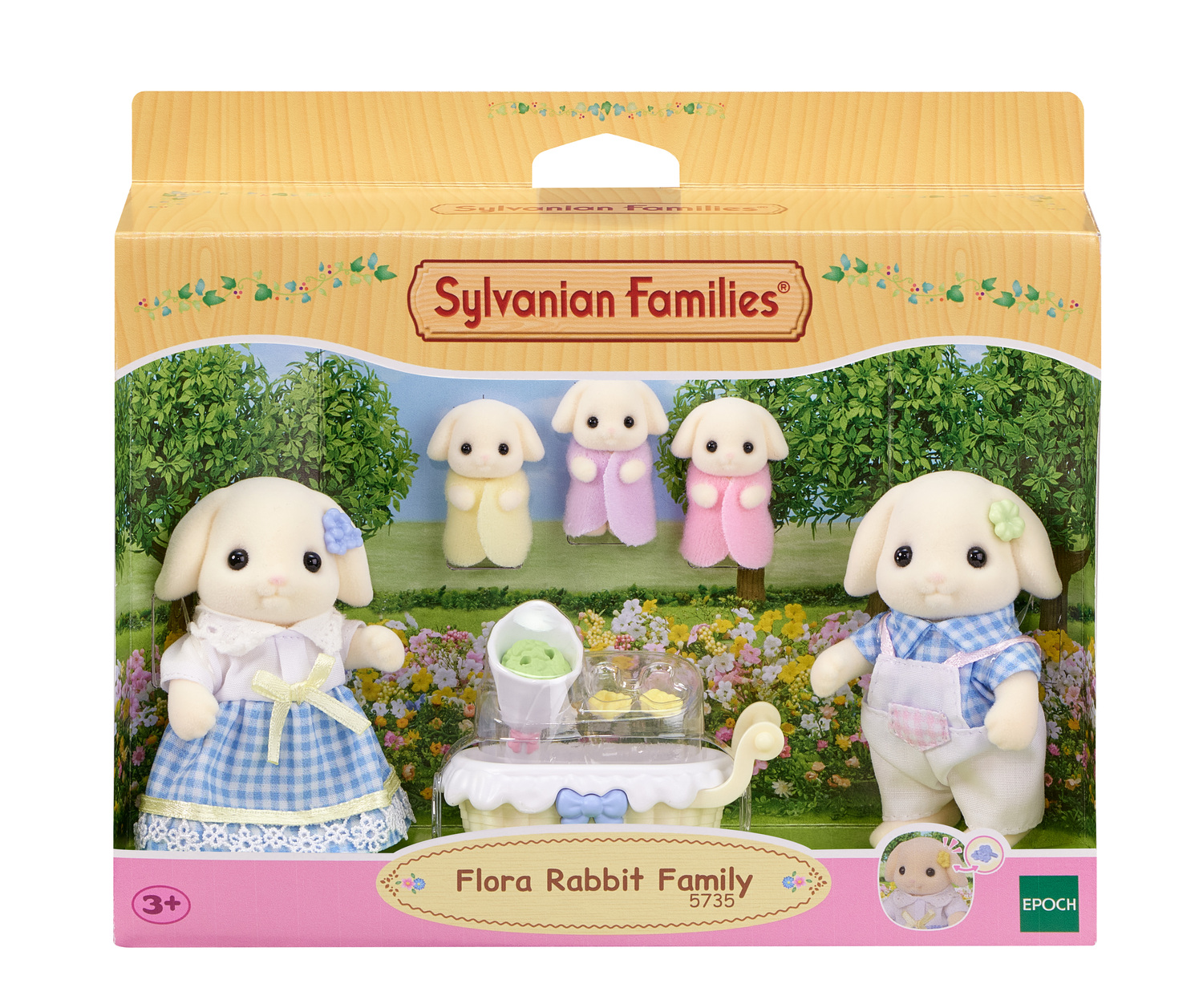 5735  La famille Lapin Belier, SYLVANIAN FAMILIES