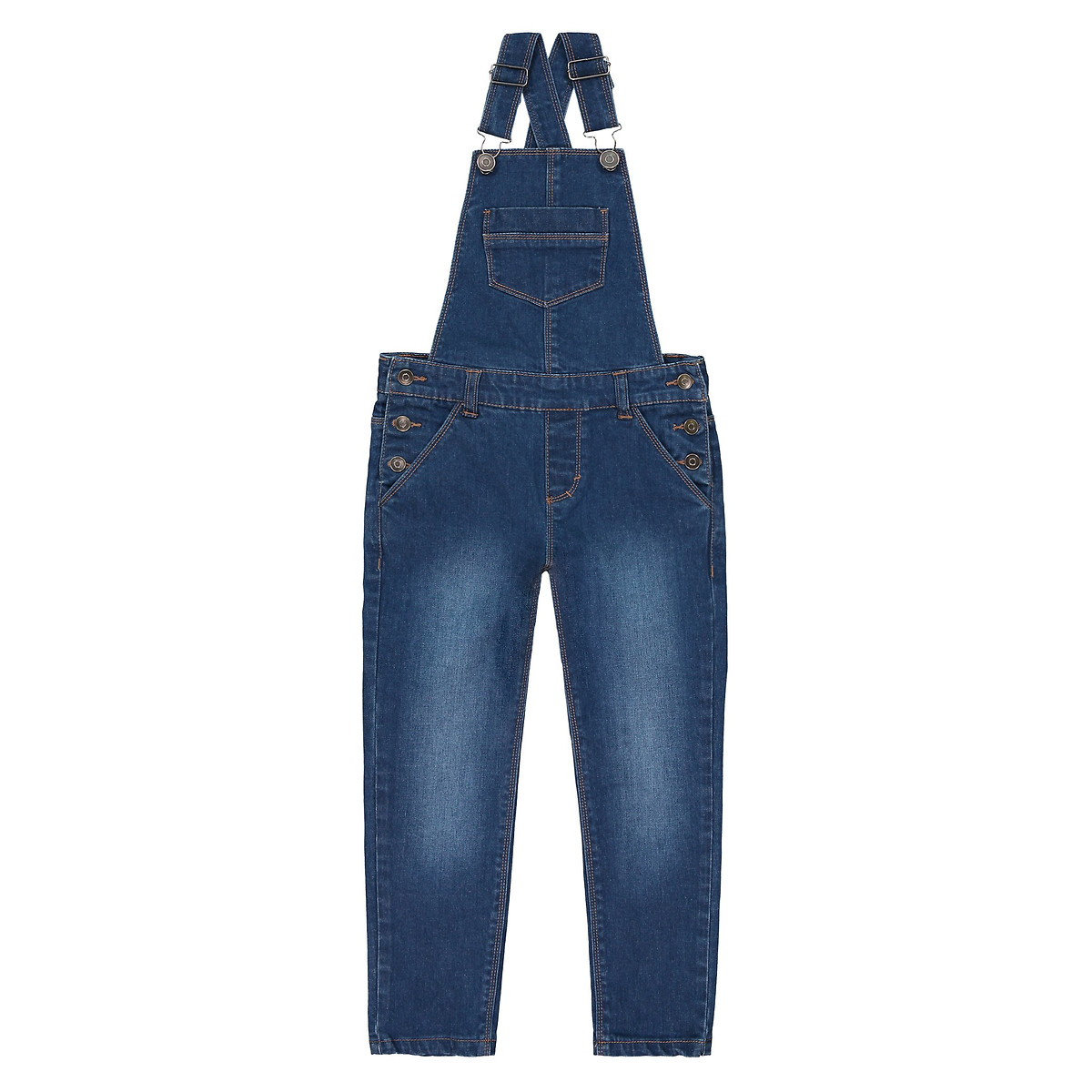 Denim dungarees, 3-12 years , stonewashed, La Redoute Collections | La ...