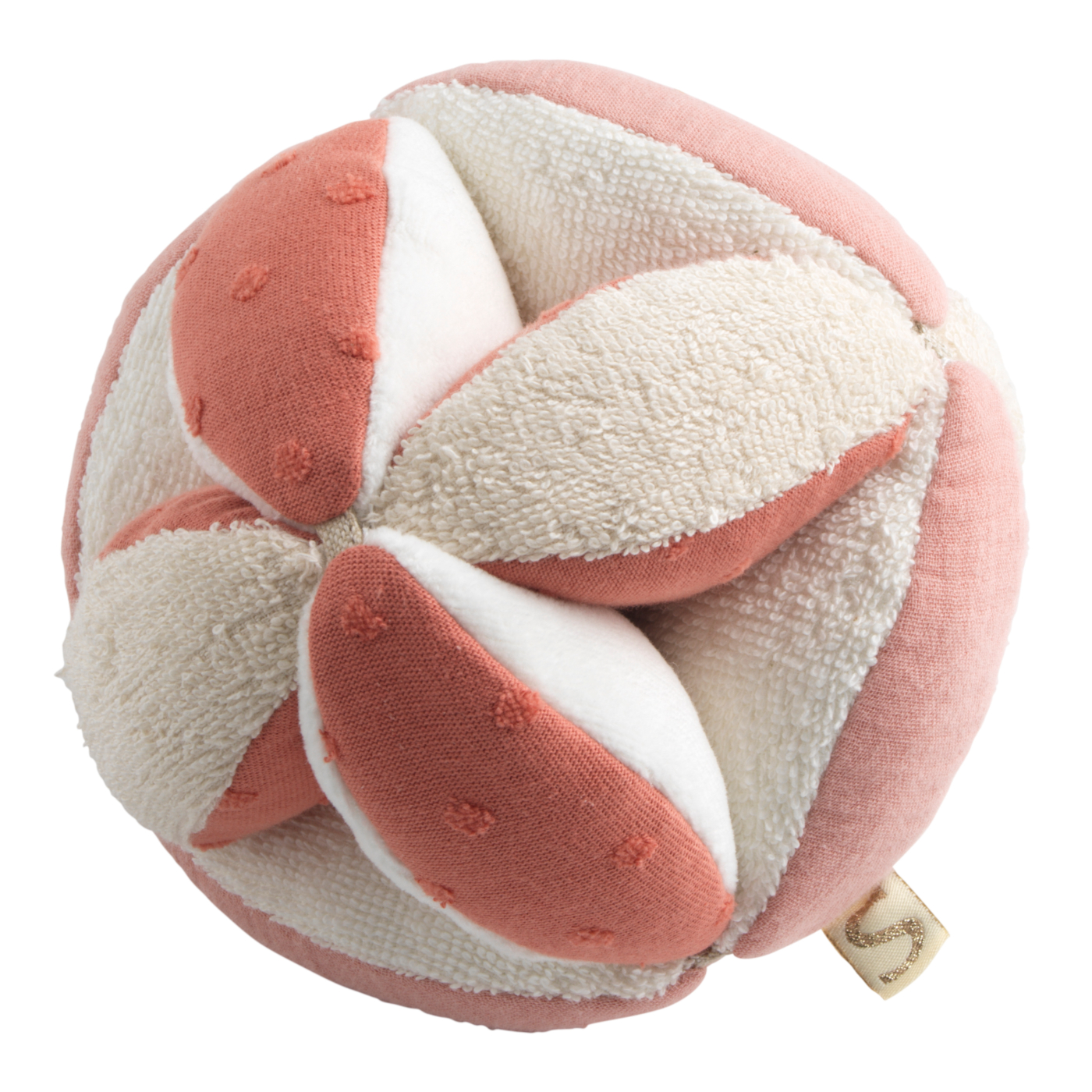 Balle sensorielle en coton bio et bouclette, SAUTHON