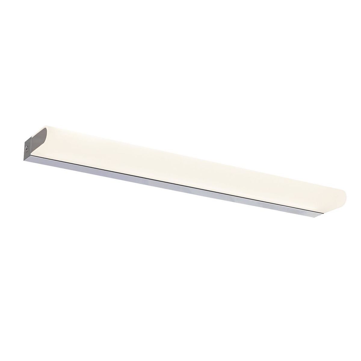 applique salle de bain tesla 1x22.6w led chrome opale