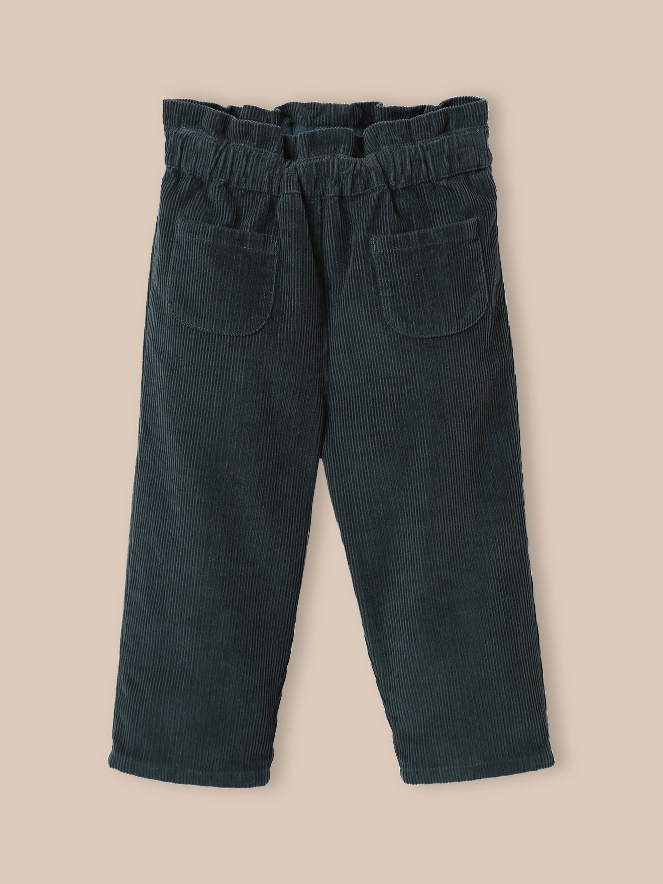 Pantalon paperbag en velours, CYRILLUS