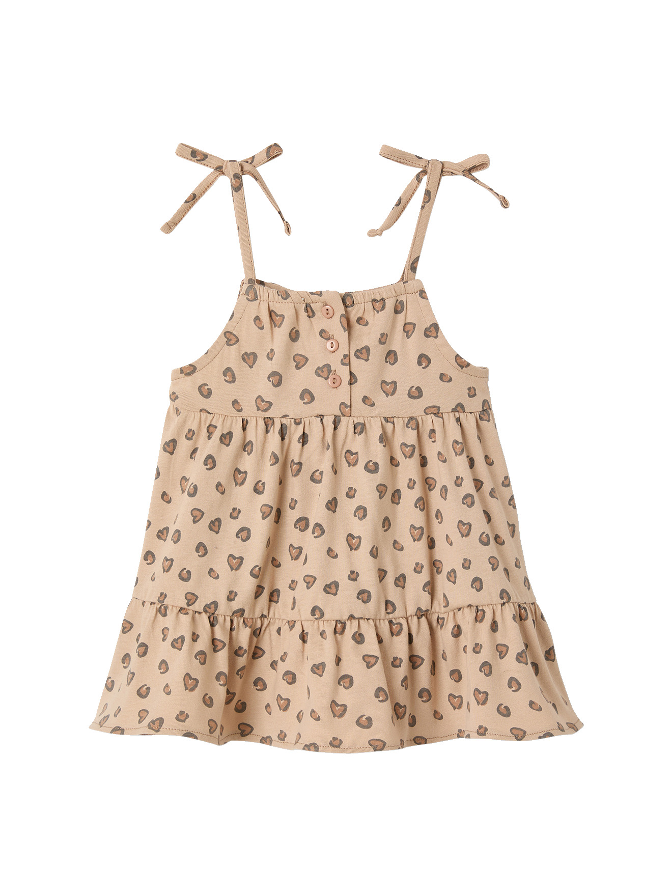 Robe bébé bretelles coton bio, VERTBAUDET