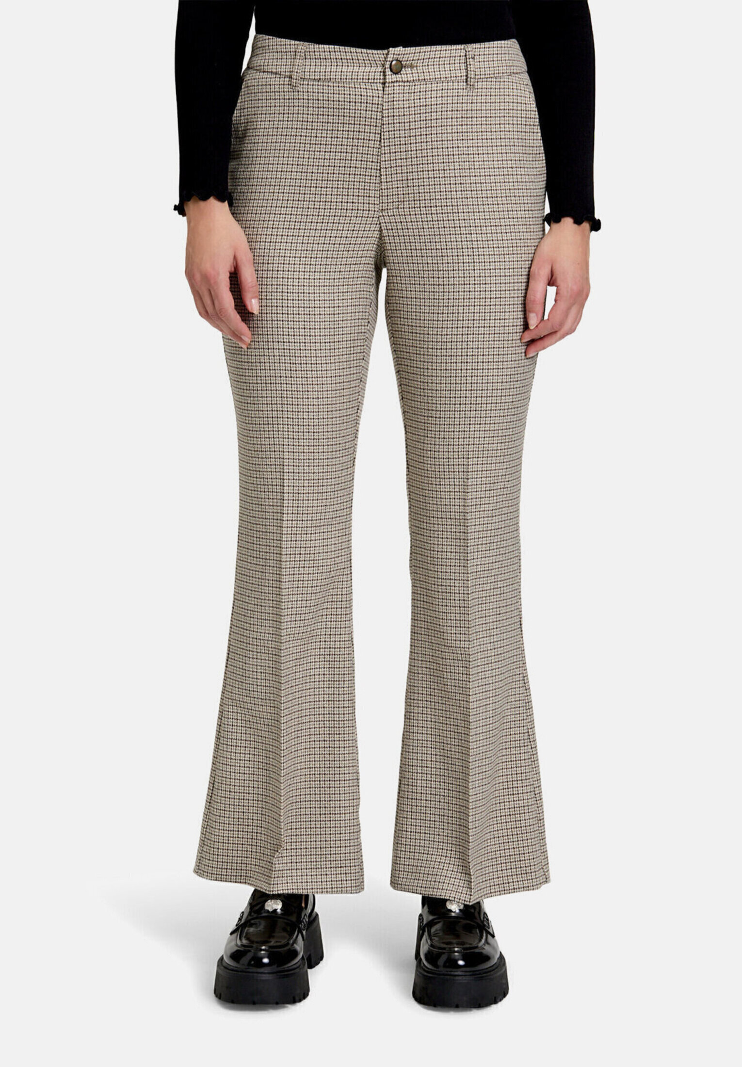 Pantalon en toile à plis repassés, CARTOON