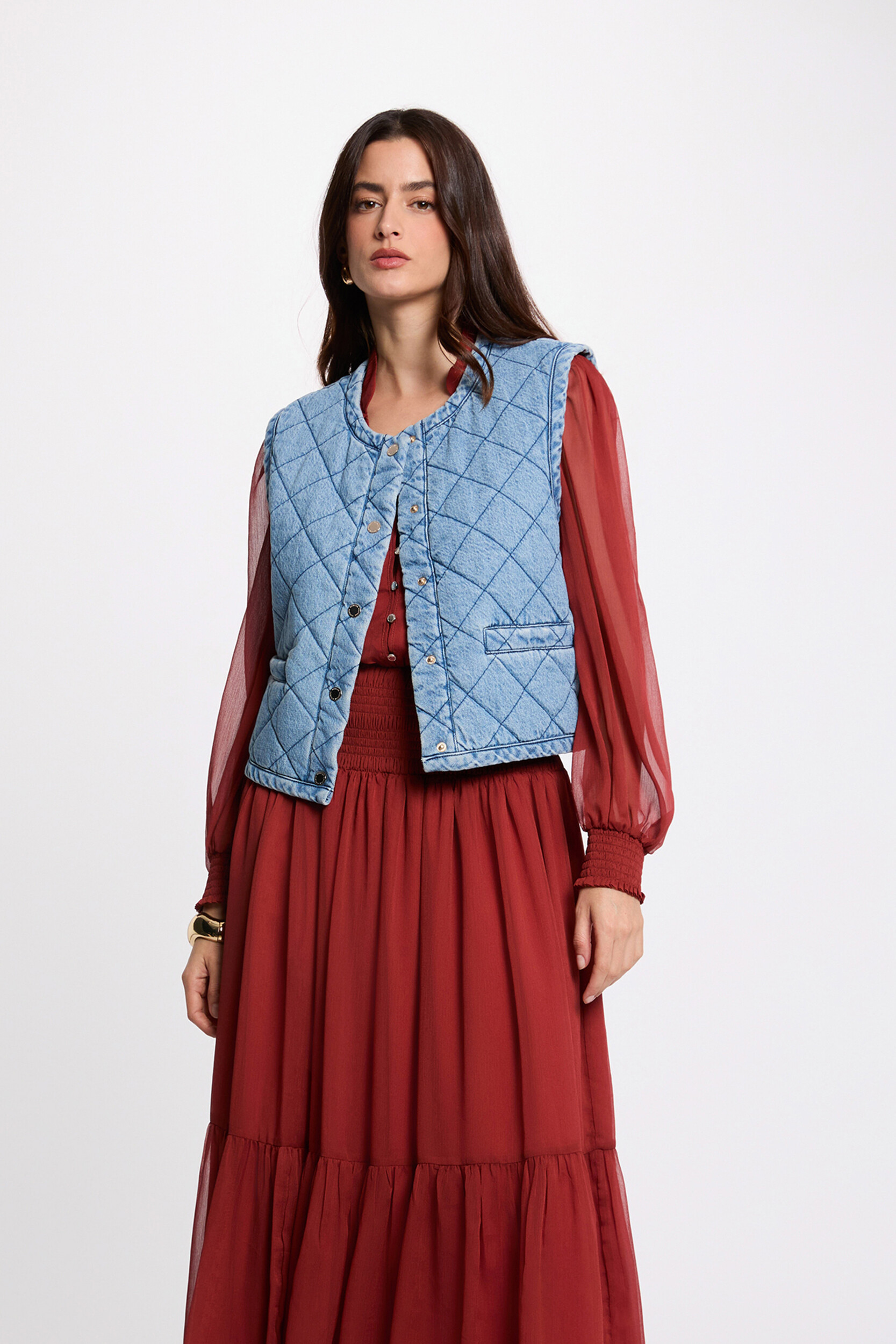 Veste matelassée sans manches, MORGAN