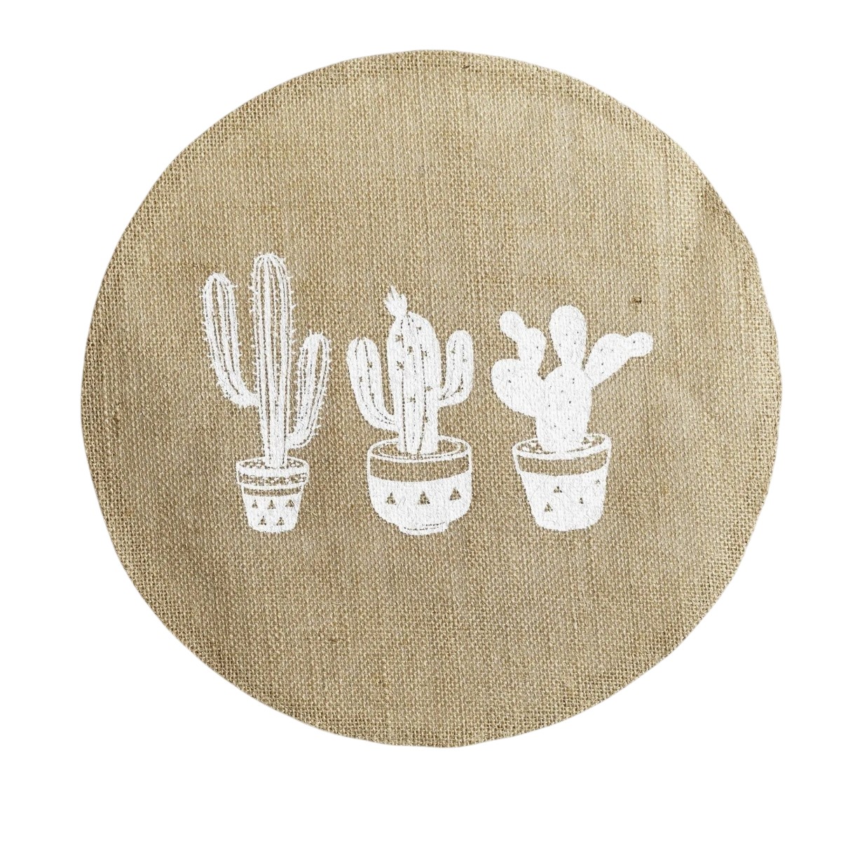 Set de table rond Jute Cactus, EDEN