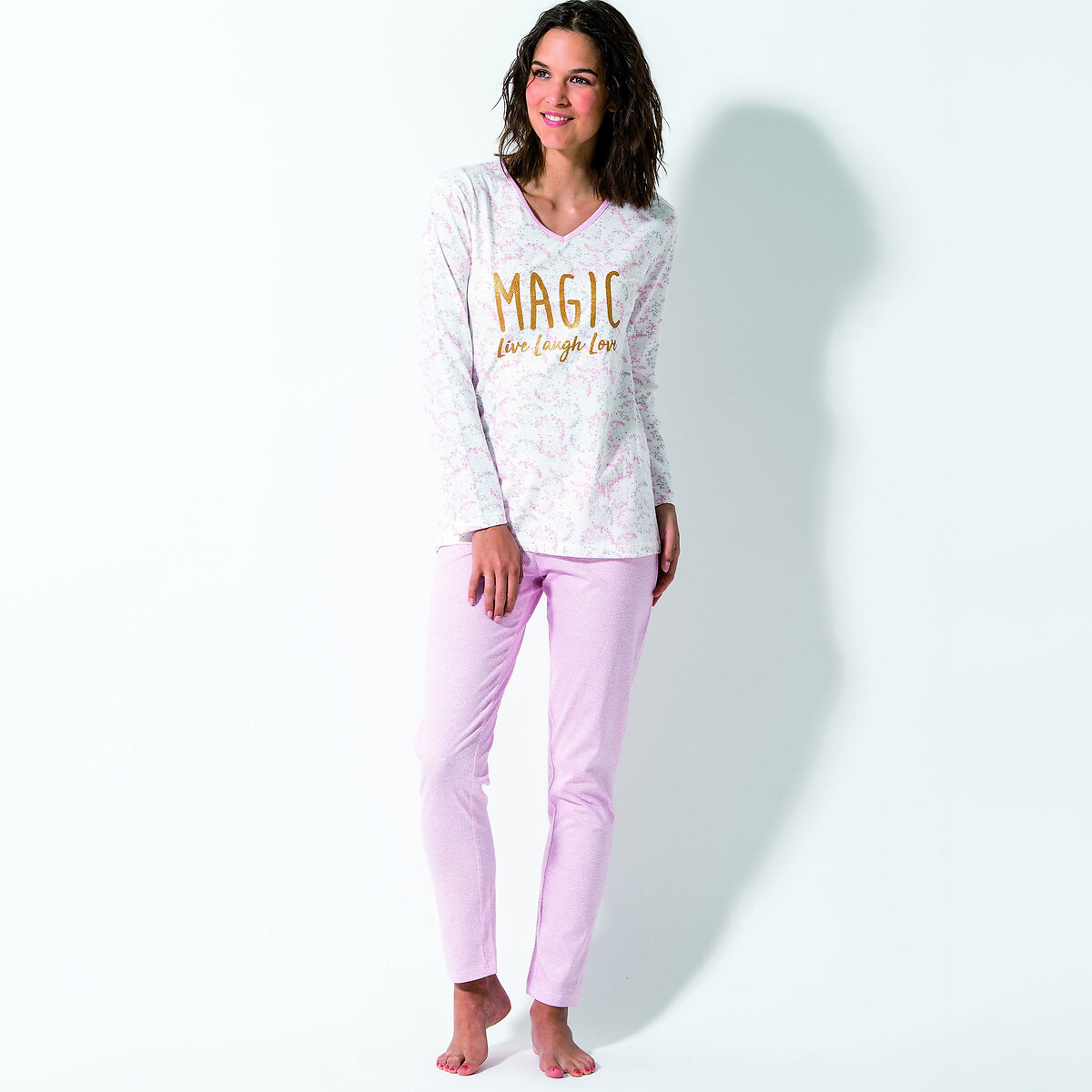 Pigiama leggings a maniche lunghe mag Melissa Brown | La Redoute