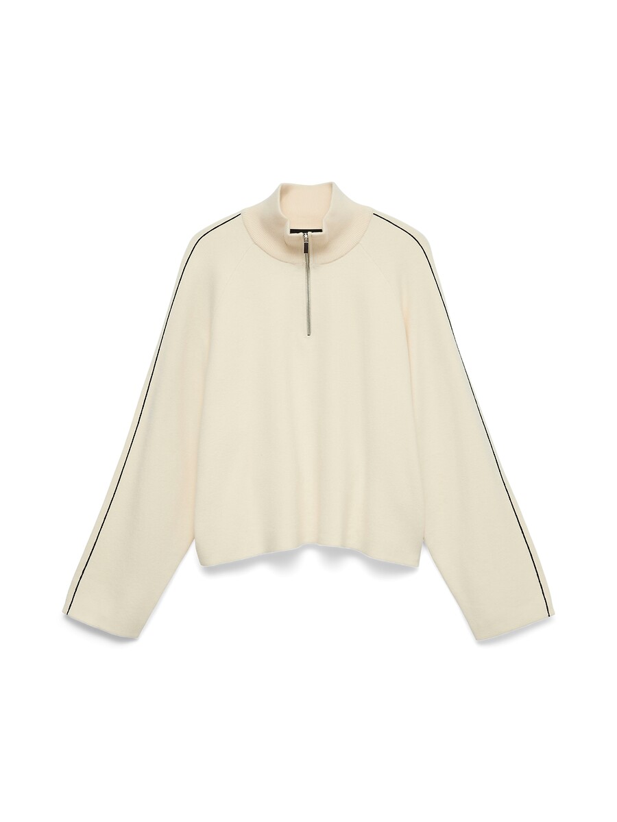 Pull manches longues, avec col montant zippé, VERO MODA