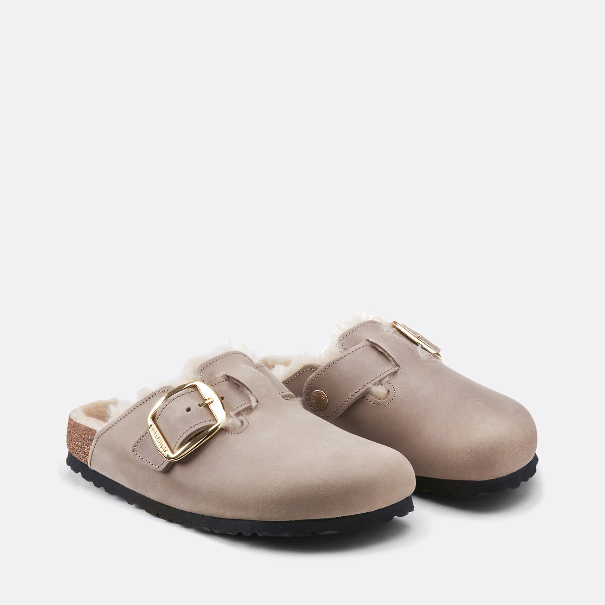 fur lined birkenstock sheepskin clogs